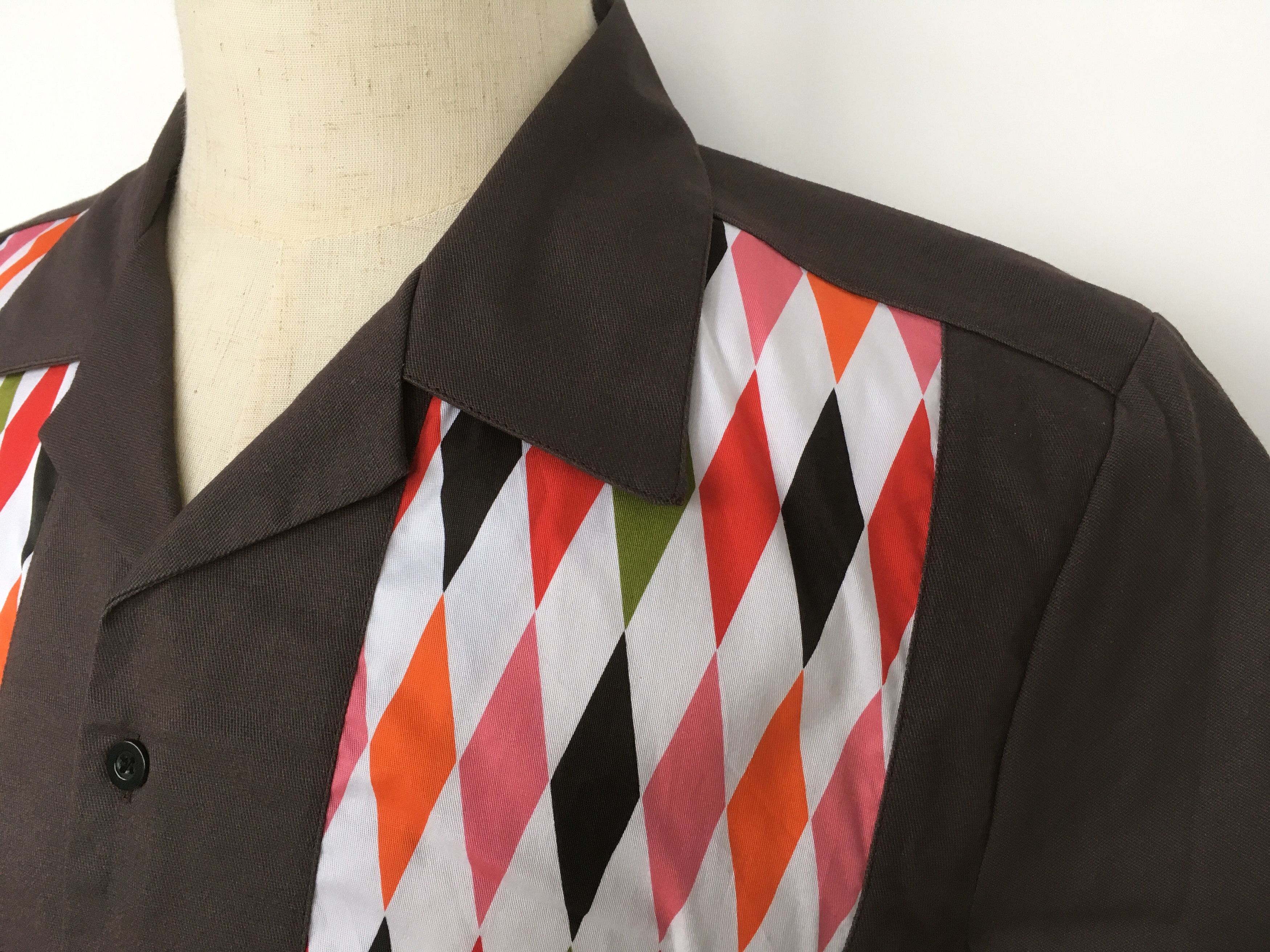 Other Panel Shirt Plus Size Two-tone Graphic Shirts Men Size US XL / EU 56 / 4 - 6 Thumbnail