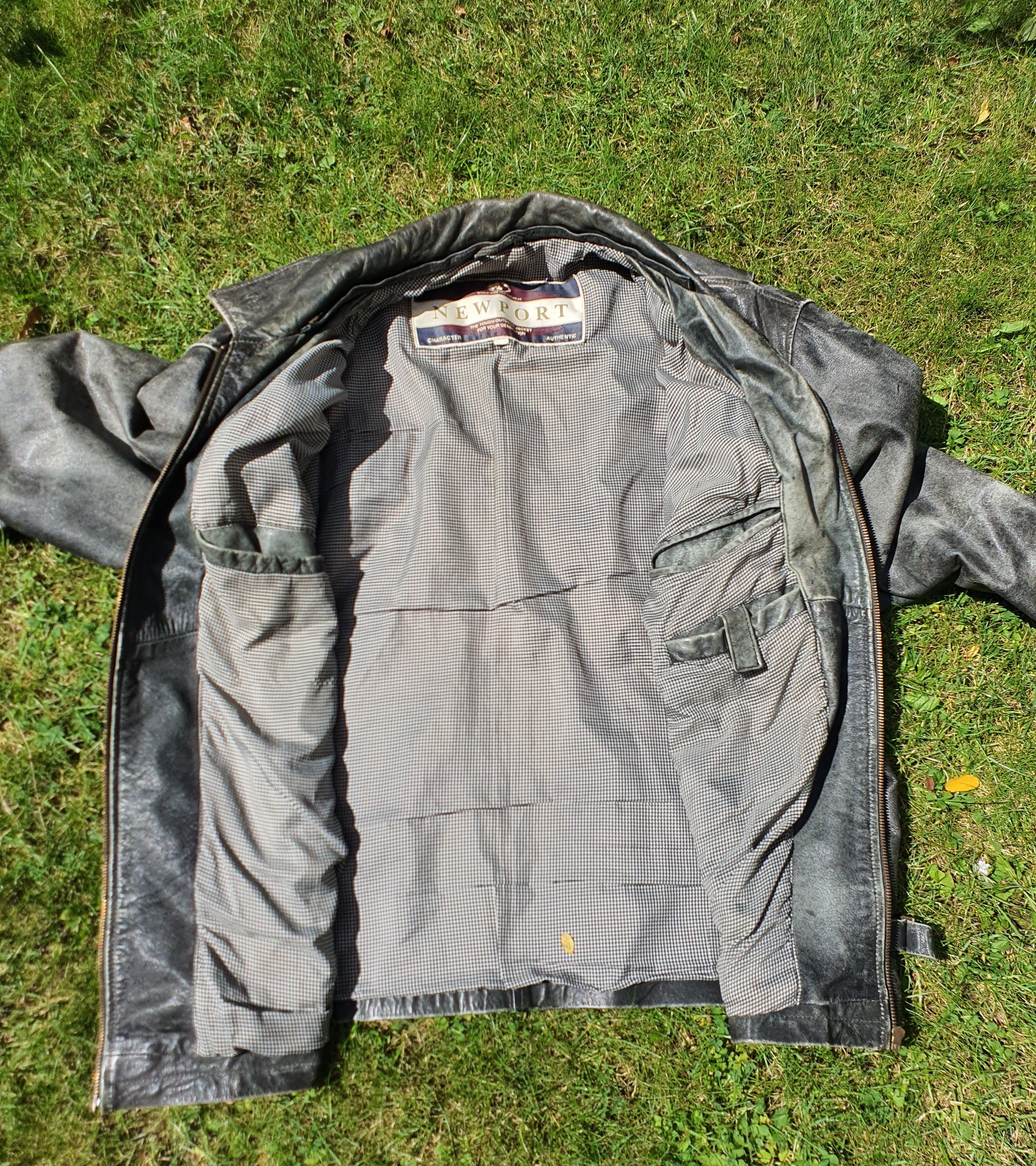 Genuine Leather Vintage faded leather jacket Size US XXL / EU 58 / 5 - 3 Thumbnail