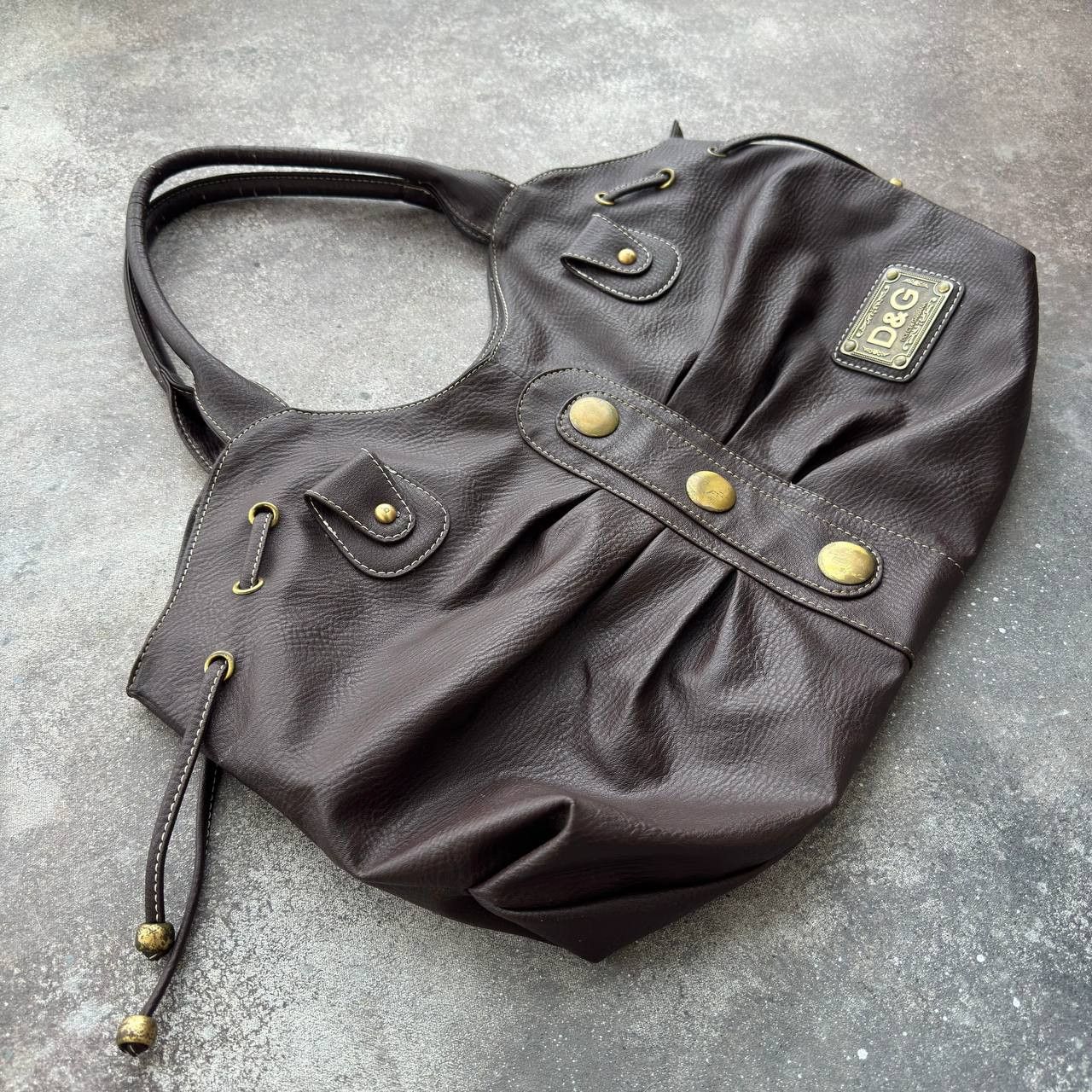 Dolce & Gabbana × Vintage D&G Dolce & Gabbana Vintage Faux Leather Shoulder Bag Size ONE SIZE - 9 Thumbnail