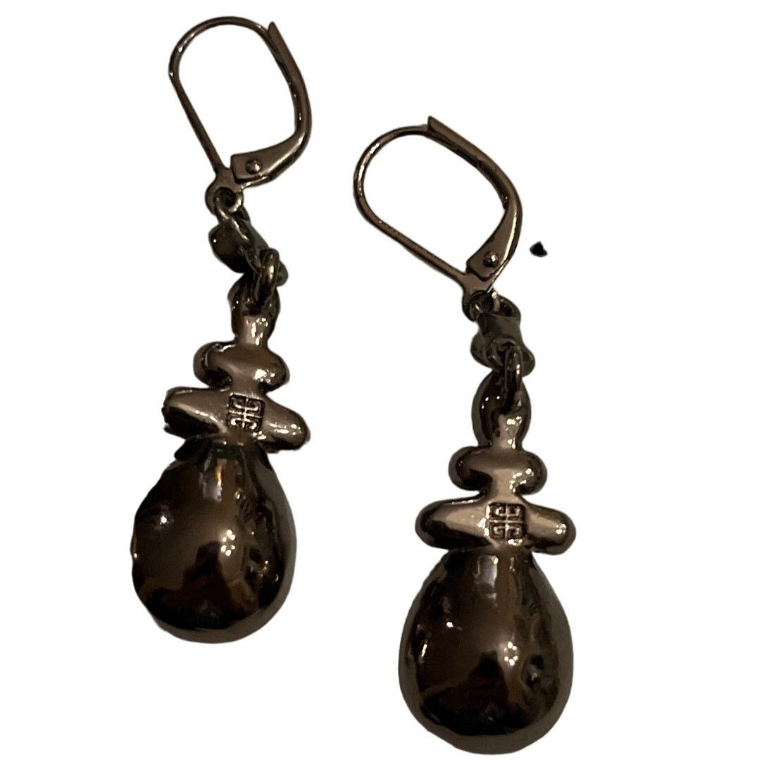 Givenchy Givenchy Vintage Peach Crystal Drop Earrings Size ONE SIZE - 2 Thumbnail