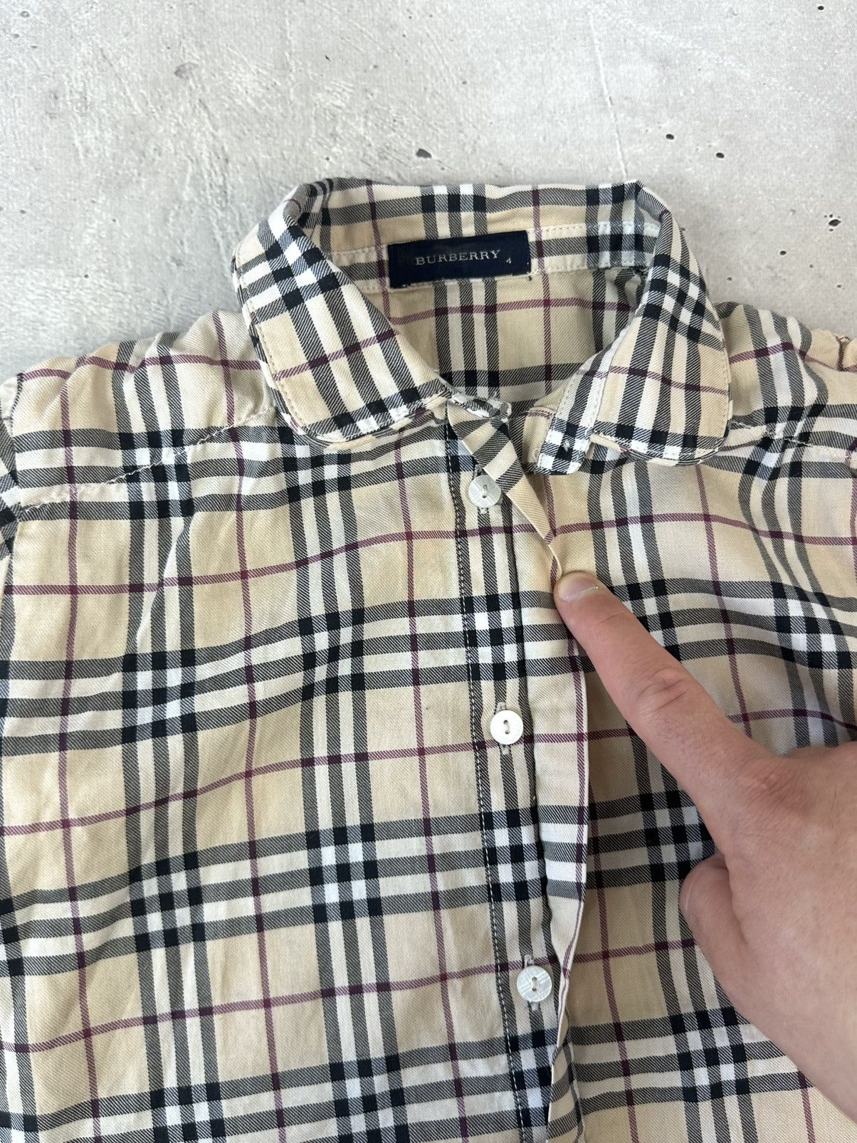 Burberry Burberry Vintage Check Long Sleeve Buttons Kids Shirt Size XS / US 0-2 / IT 36-38 - 9 Thumbnail