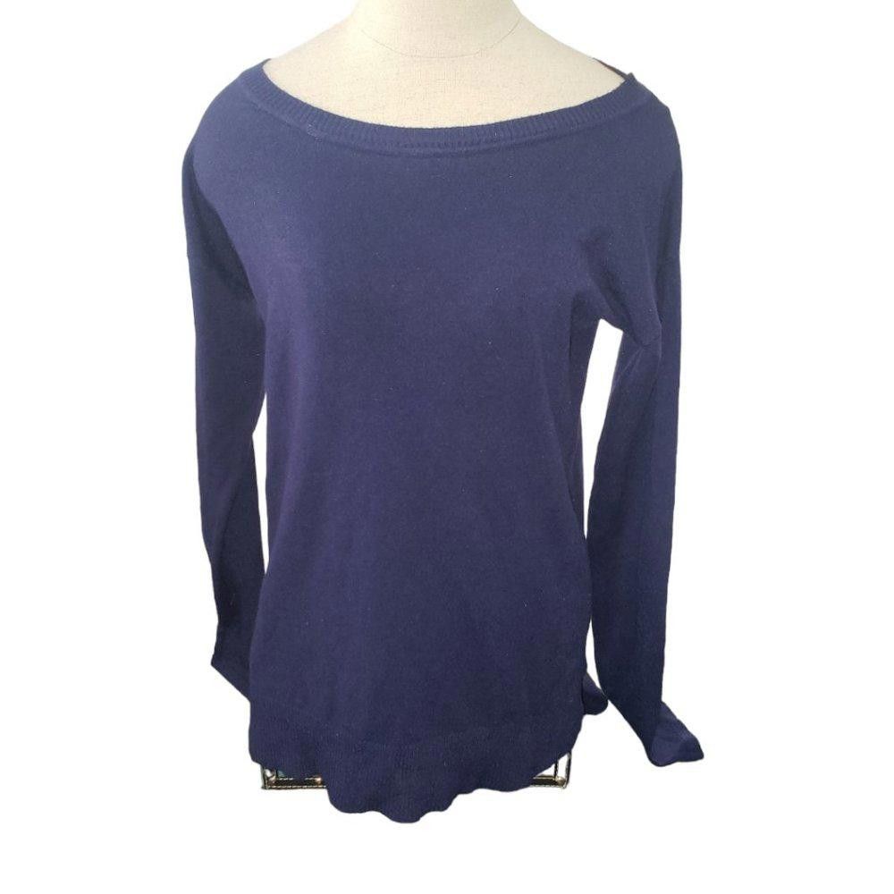 Caruso CT789 Cyrus Ladies Navy Long Sleeve Scoop Neck Sweater M Size M / US 6-8 / IT 42-44 - 1 Thumbnail