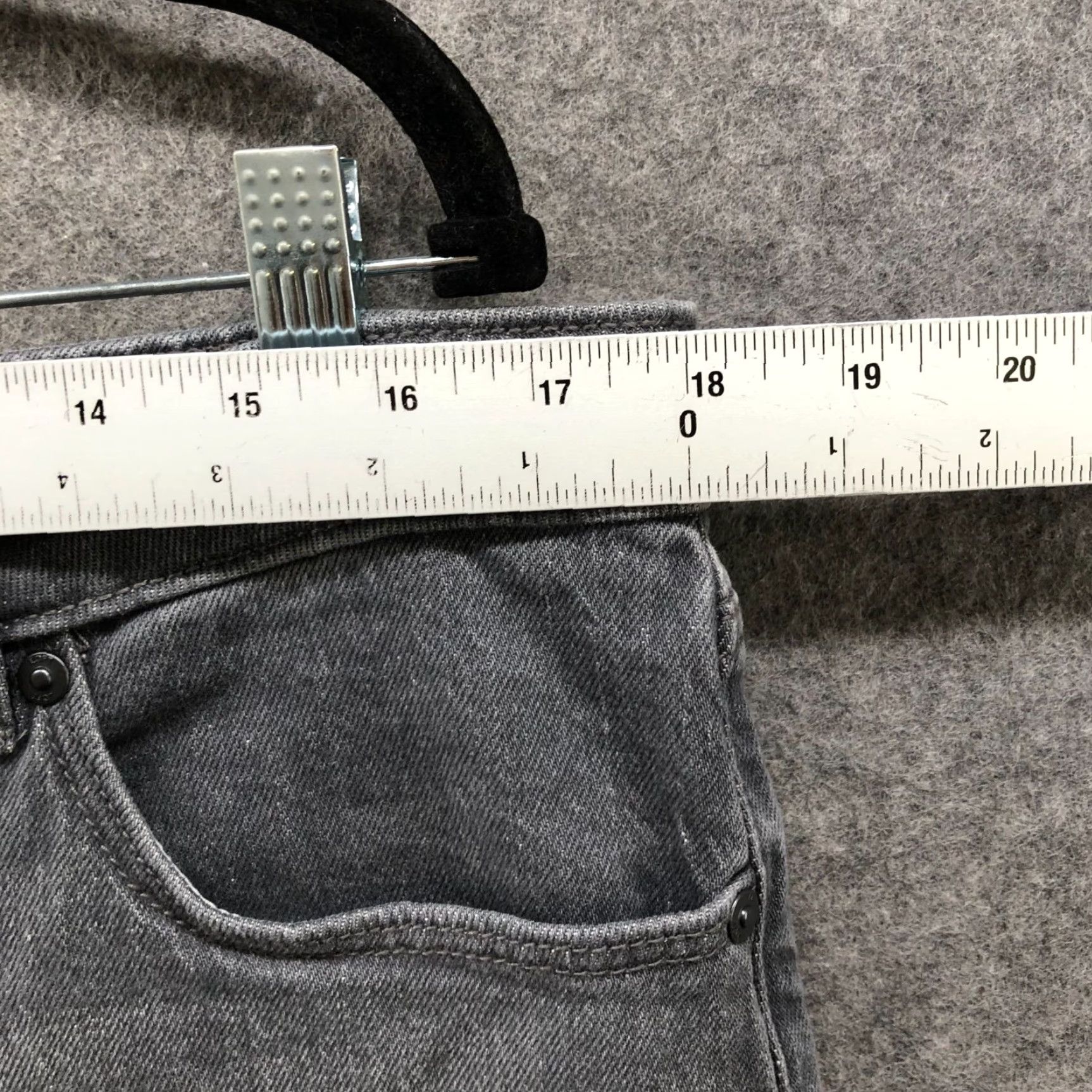 Loft LOFT Jeans Women 14 Gray Cropped High Rise Stretch Raw Hem 5-Pocket Womens Size 36" / US 14 / IT 50 - 7 Thumbnail