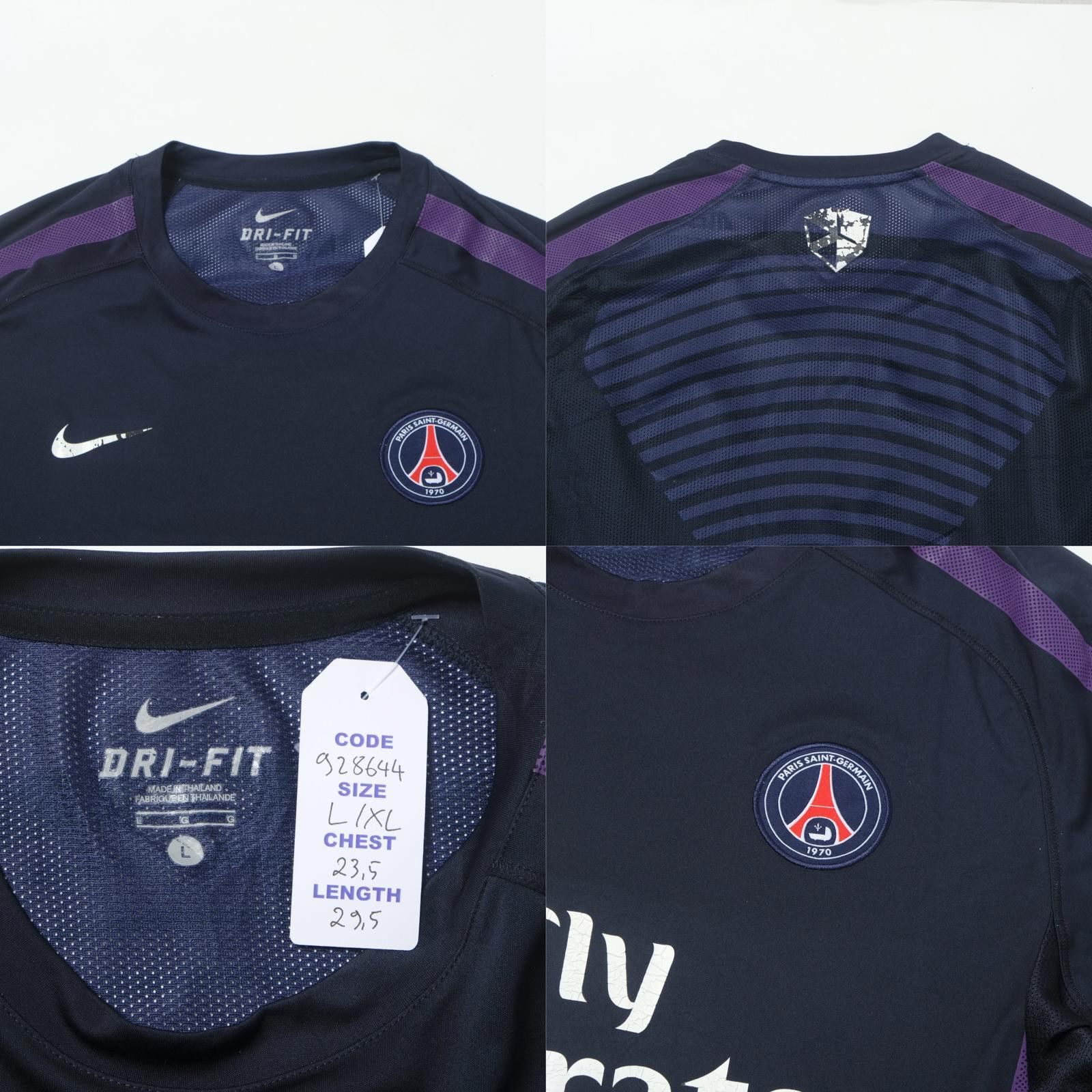Nike 2010/11 PSG Training Shirt (L/XL) Size US L / EU 52-54 / 3 - 4 Thumbnail