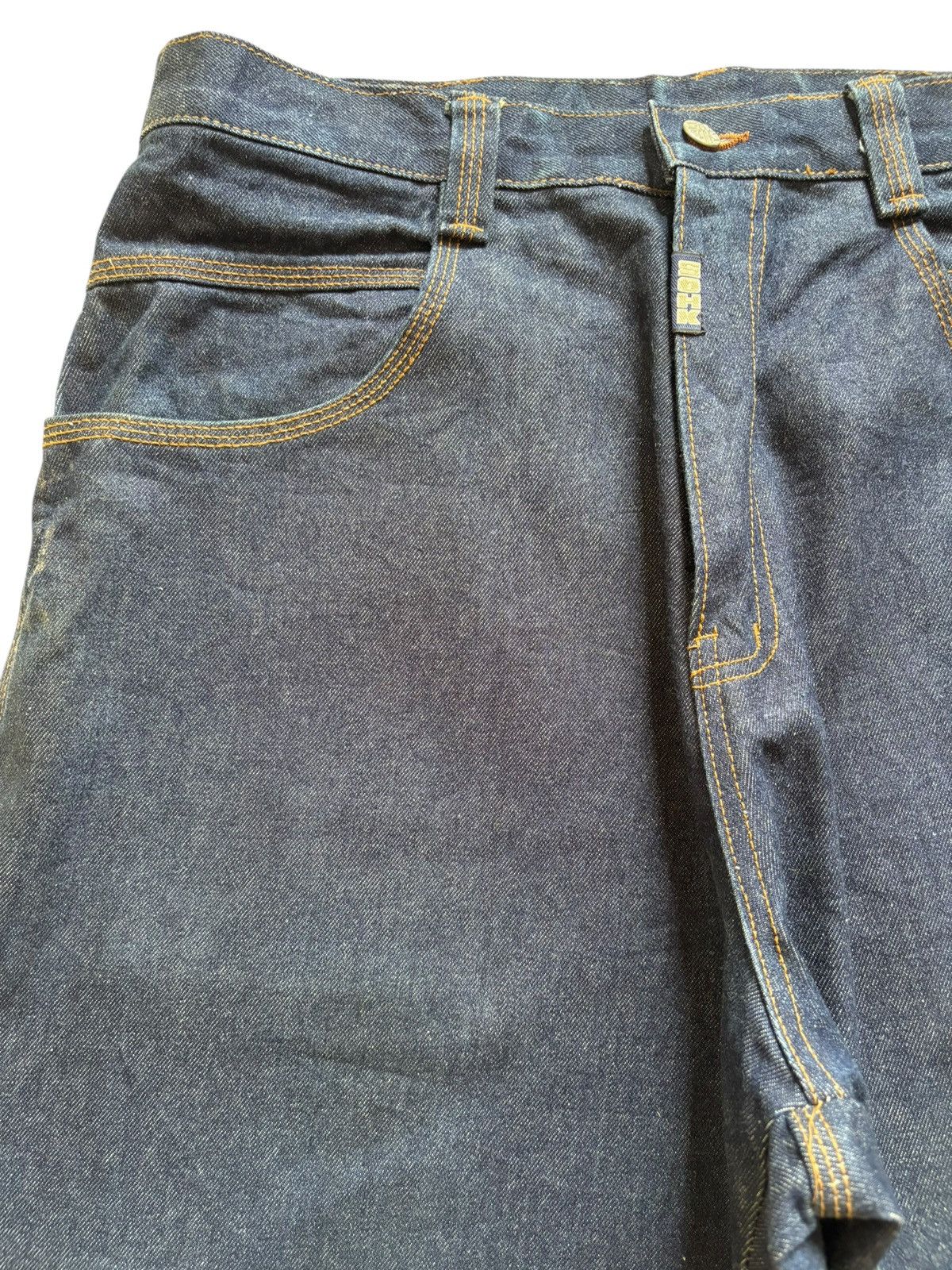 JNCO Vintage School of Hard Knocks Carpenter Baggy Jean Shorts Size US 35 - 5 Thumbnail