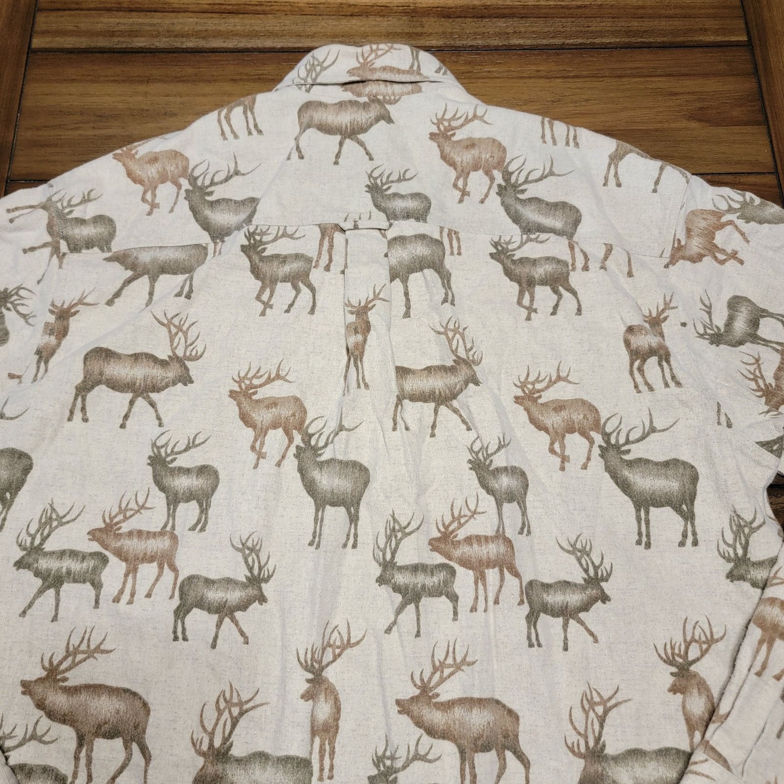 Woolrich Woolen Mills John Rich Bros. Woolrich LS Flannel Moose Print - 2XL Tall Size US XXL / EU 58 / 5 - 4 Thumbnail