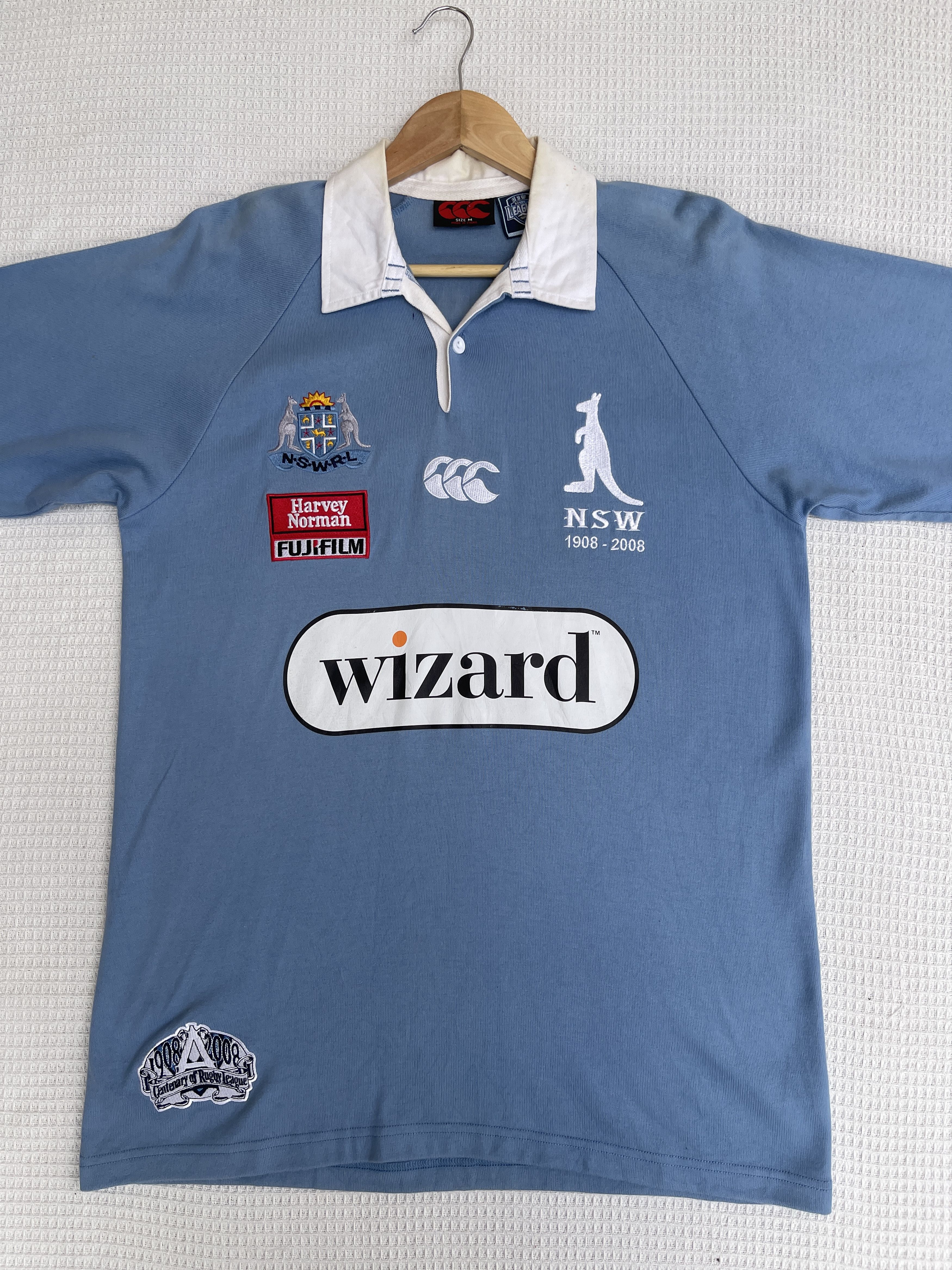Canterbury of New Zealand LastDrop🔥Vtg Canterbury NSW Blue State Of Origin Rugby Shirt Size US M / EU 48-50 / 2 - 16 Thumbnail