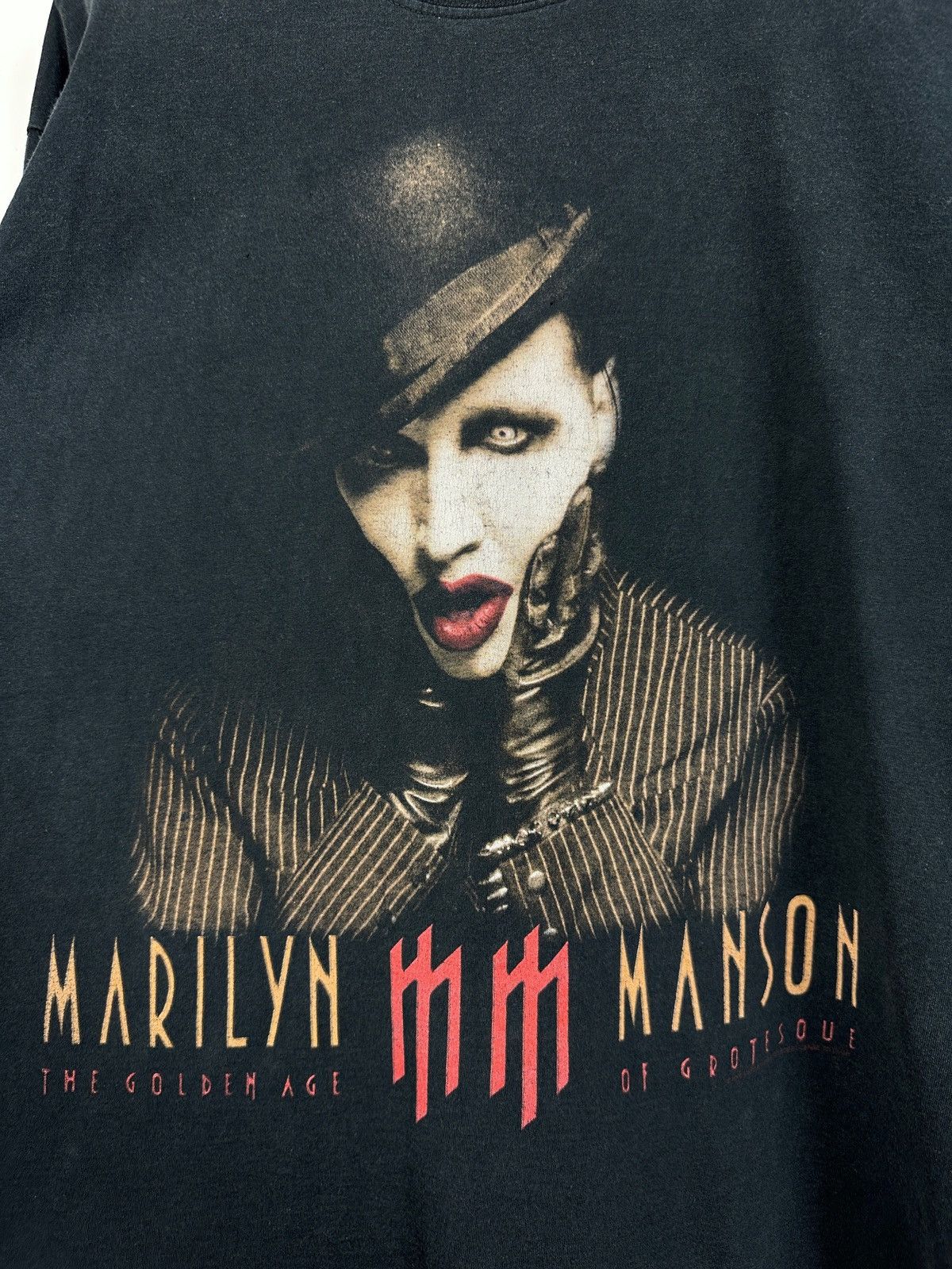 Band Tees 2003 Vintage Marilyn Manson The Golden Age of Grotesque Size US L / EU 52-54 / 3 - 10 Thumbnail