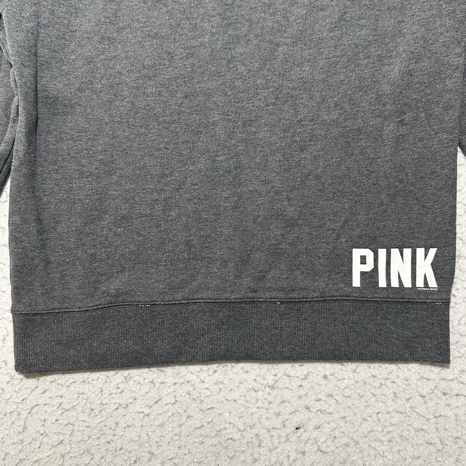 Victoria's Secret Victoria's Secret PINK Large Gray Crewneck Sweatshirt Dog Size L / US 10 / IT 46 - 12 Thumbnail