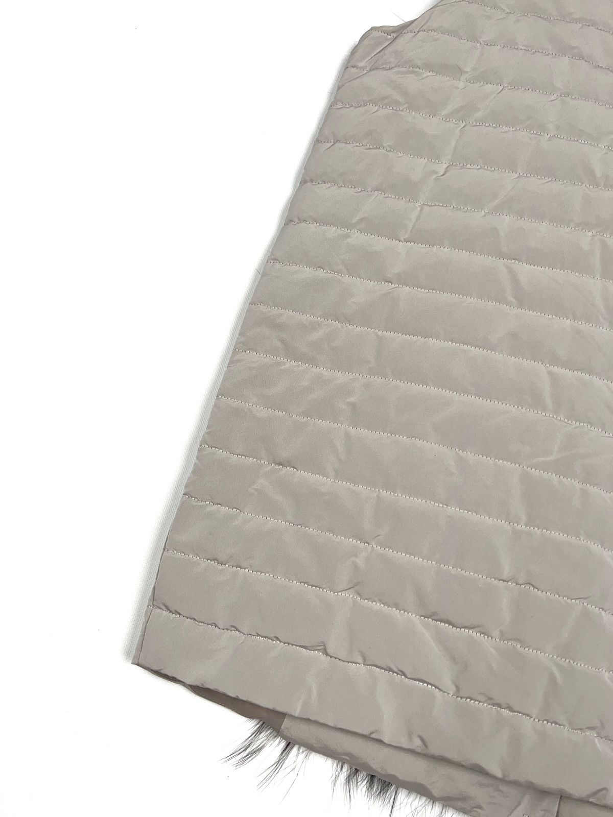 Fabiana Filippi Fabiana Filippi Fox Fur Goose Down Vest Beige Light Grey Size M / US 6-8 / IT 42-44 - 9 Thumbnail