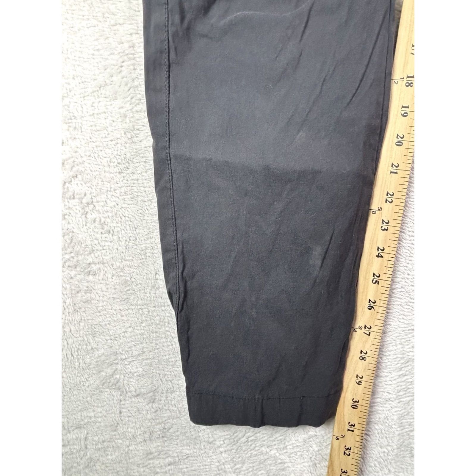 Denime Denim Cargo Pants Black Nylon Blend Gorpcore Pants Men 38x32 Tapered Casual Travel Workwear Size US 38 / EU 54 - 4 Thumbnail
