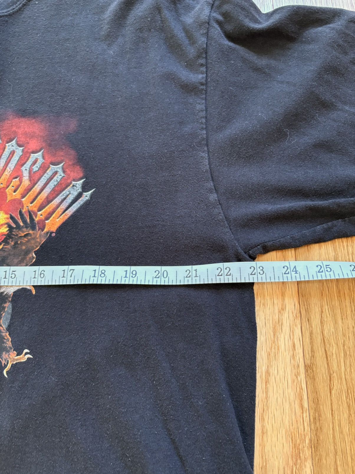 Harley Davidson Harley Davidson Vintage 90s Flaming Eagles Graphic Tee XL Size US XL / EU 56 / 4 - 13 Thumbnail