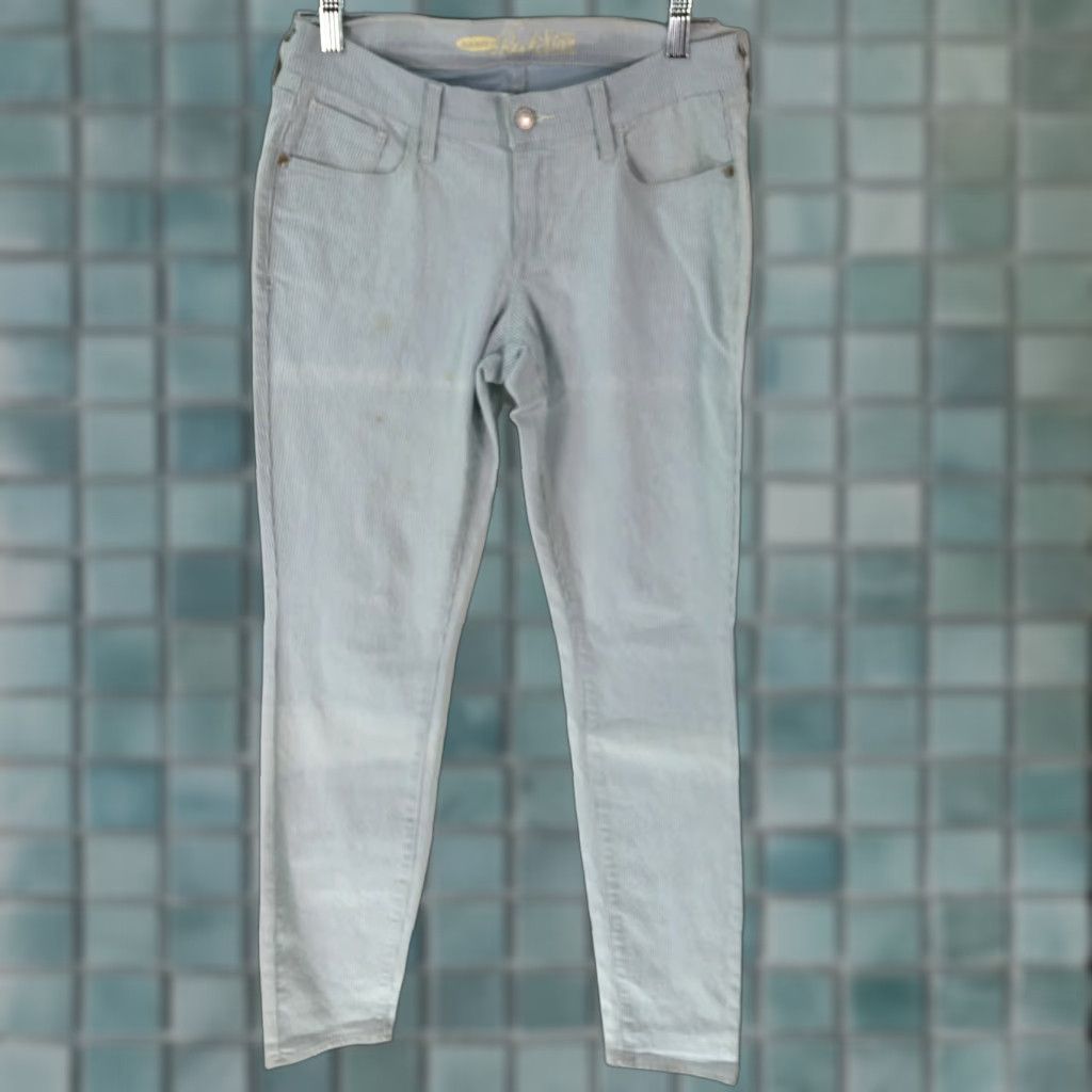 Old Navy Old Navy Rockstar Jeans Womens Stretch Regular Skinny Blue Stripe Size 8 Size 30" / US 8 / IT 44 - 1 Thumbnail