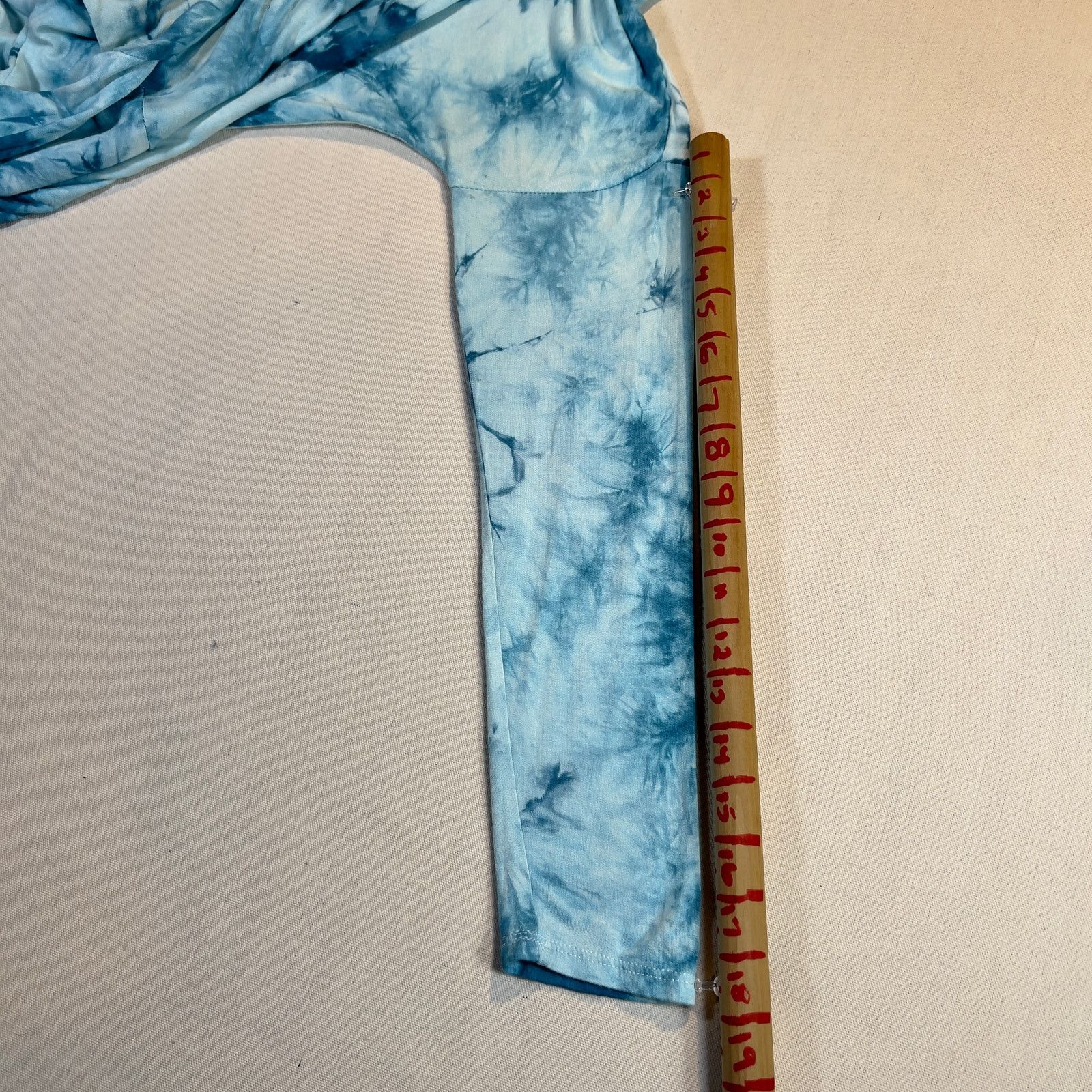 Other Pink Rose Blue Tye Dye Wavy Hem Long Sleeve Shirt Woman's M Size M / US 6-8 / IT 42-44 - 9 Thumbnail
