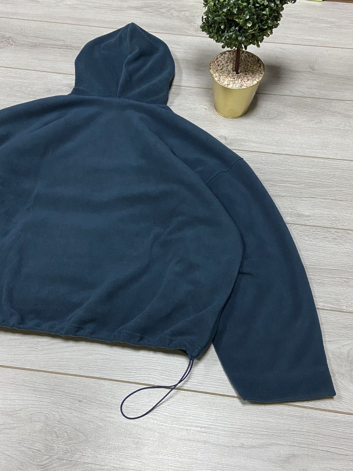 Kanye West Yeezy Gap Balenciaga Polar Fleece double Hoodie centr logo Size US L / EU 52-54 / 3 - 8 Thumbnail