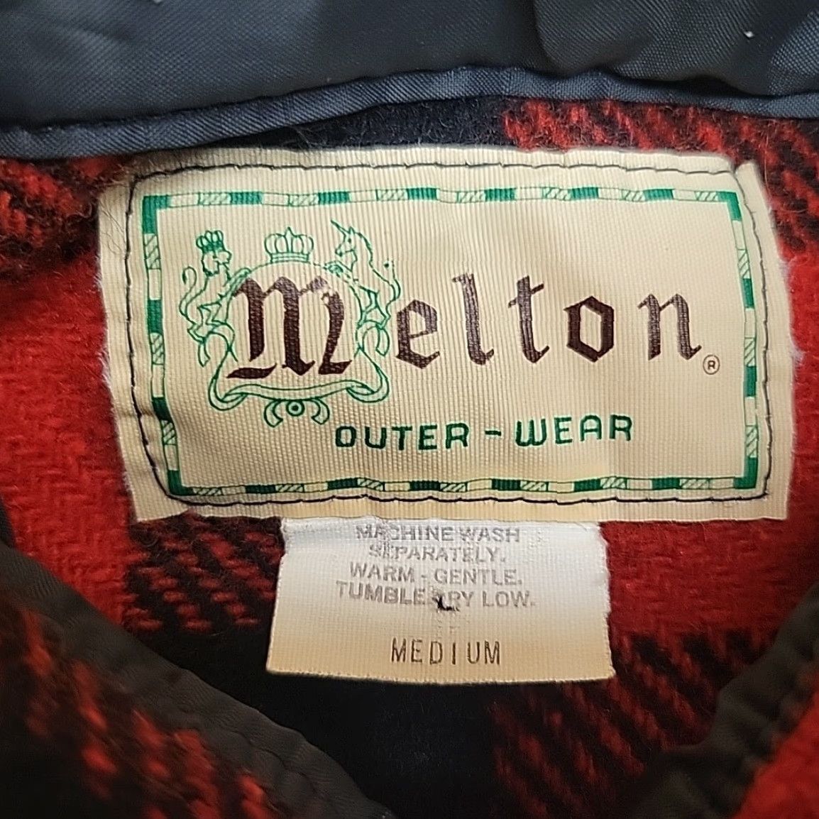 Vintage VINTAGE Melton Shirt Jacket Mens M Red Buffalo Plaid Wool Blend Outdoors Shirt Jacket Mens M Red Buffalo Plaid Wool Blend Outdoors Size US M / EU 48-50 / 2 - 4 Thumbnail