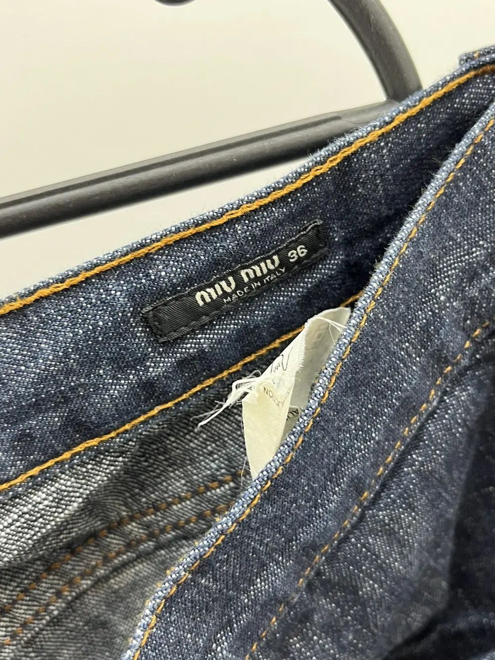 Miu Miu Vintage Miu Miu Raw Denim Jeans Size US 36 / EU 52 - 5 Thumbnail