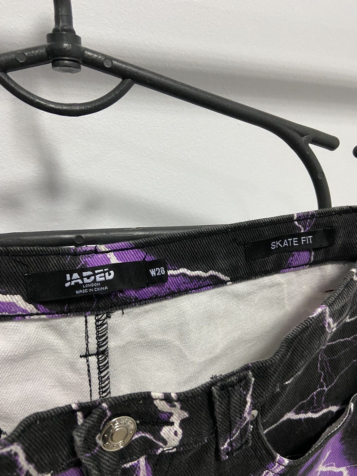 Jaded London × Vintage Jaded London Vintage jeans lightning overprint denim pants Size US 28 / EU 44 - 5 Thumbnail