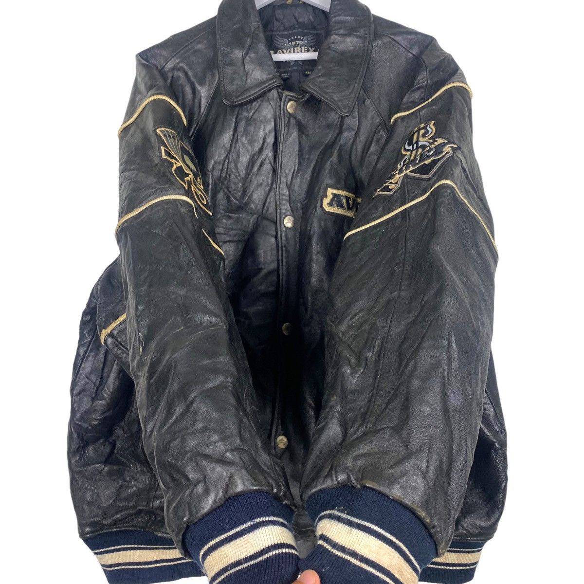 Avirex 💥 VINTAGE AVIREX VARSITY ALLSTAR HI-ROLLER VARSITY JACKET Size US XXL / EU 58 / 5 - 8 Thumbnail