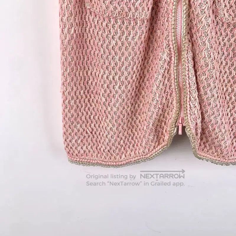 Chanel Chanel Pink Silk Midi Skirt . Size 23" - 4 Thumbnail