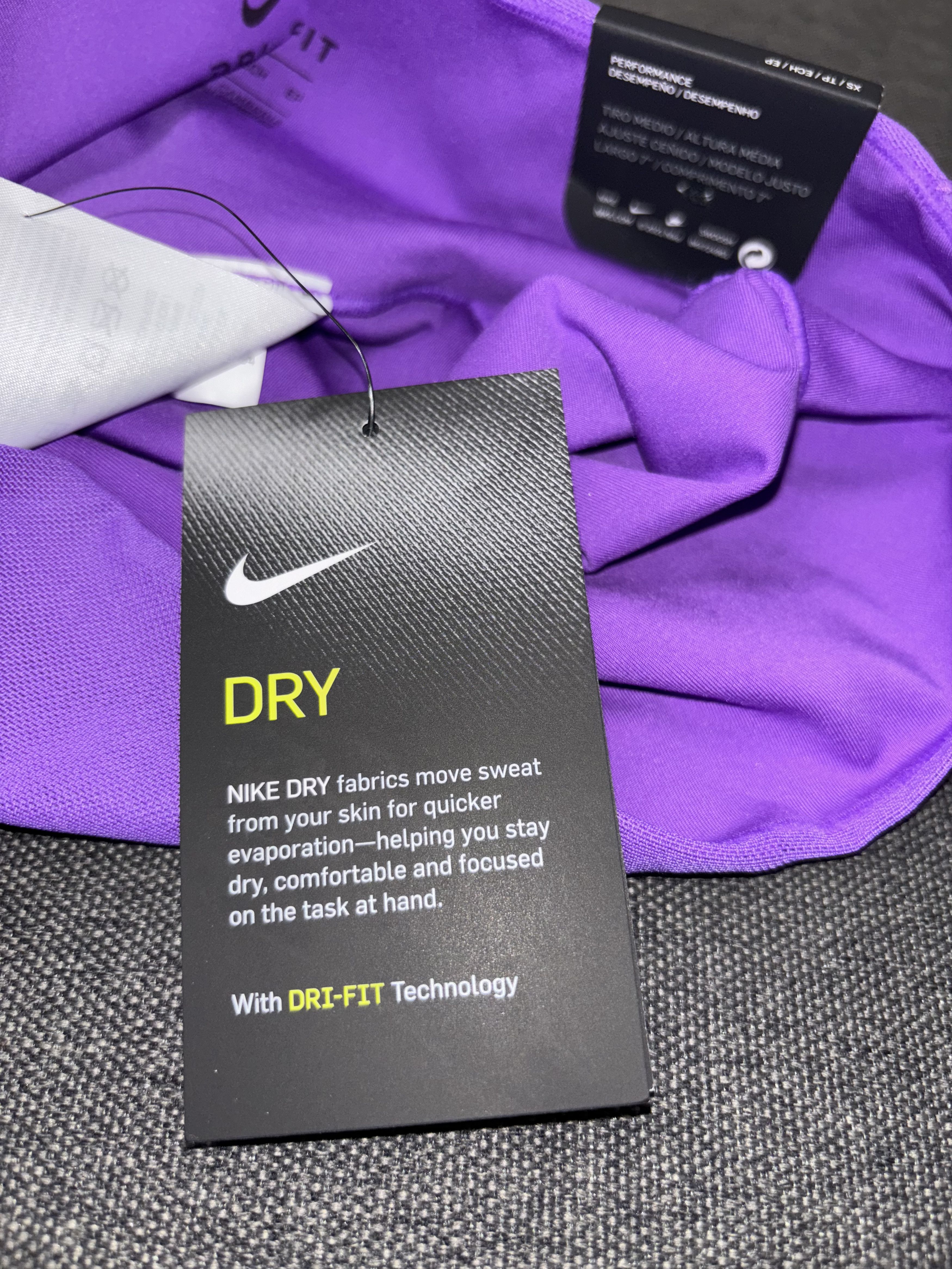 Nike Nike Indy Bra and Dri-Fit Shorts Set Purple Size XS Size 22" - 14 Thumbnail