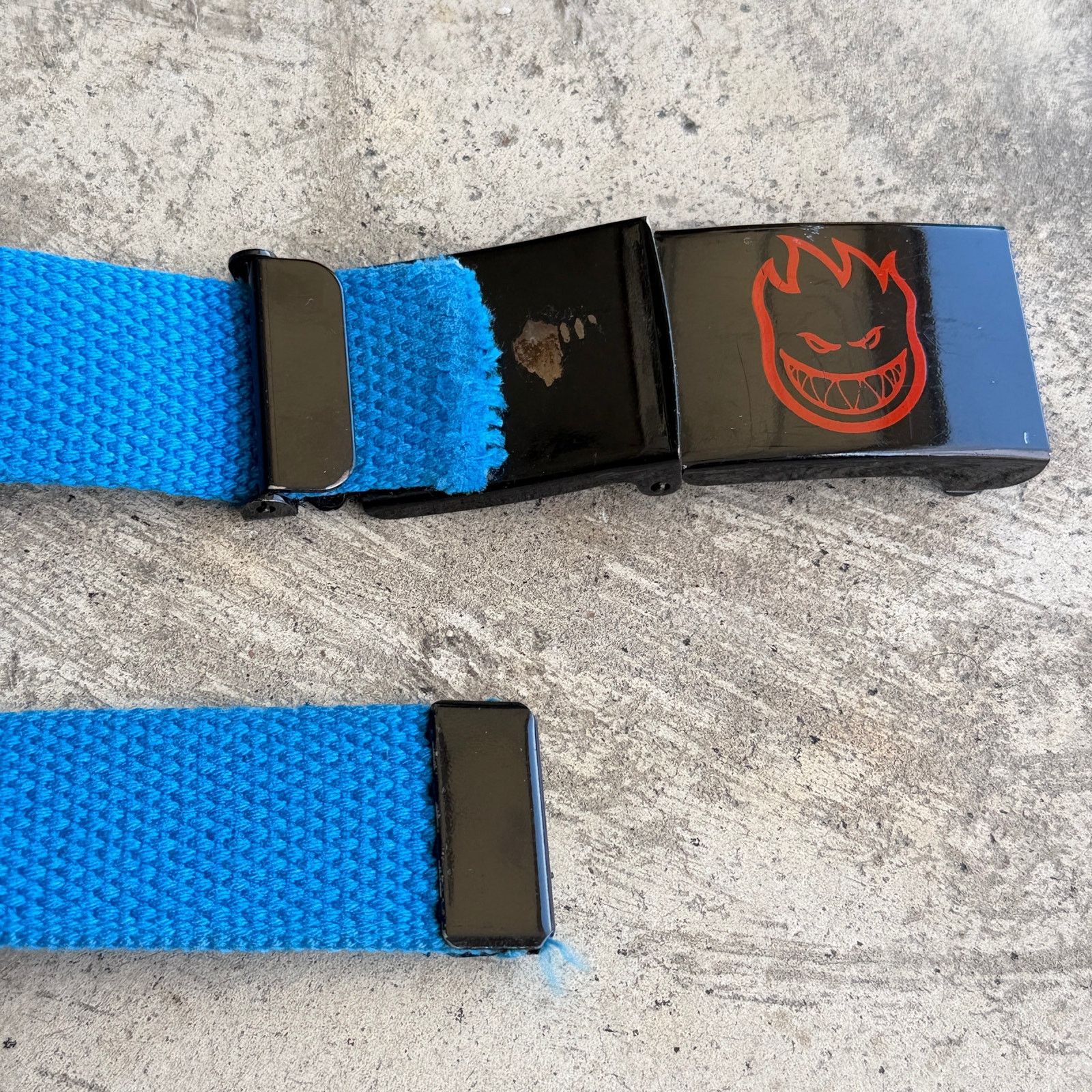 Spitfire Vintage Spitfire Bighead Web skater Belt Blue One Size Size ONE SIZE - 5 Thumbnail