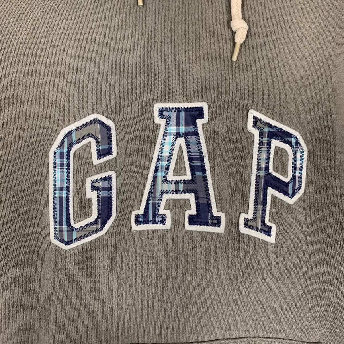 Gap GAP Checked Big Logo Pullover Hoodies Sweatshirt #1338-C60 Size US L / EU 52-54 / 3 - 13 Thumbnail