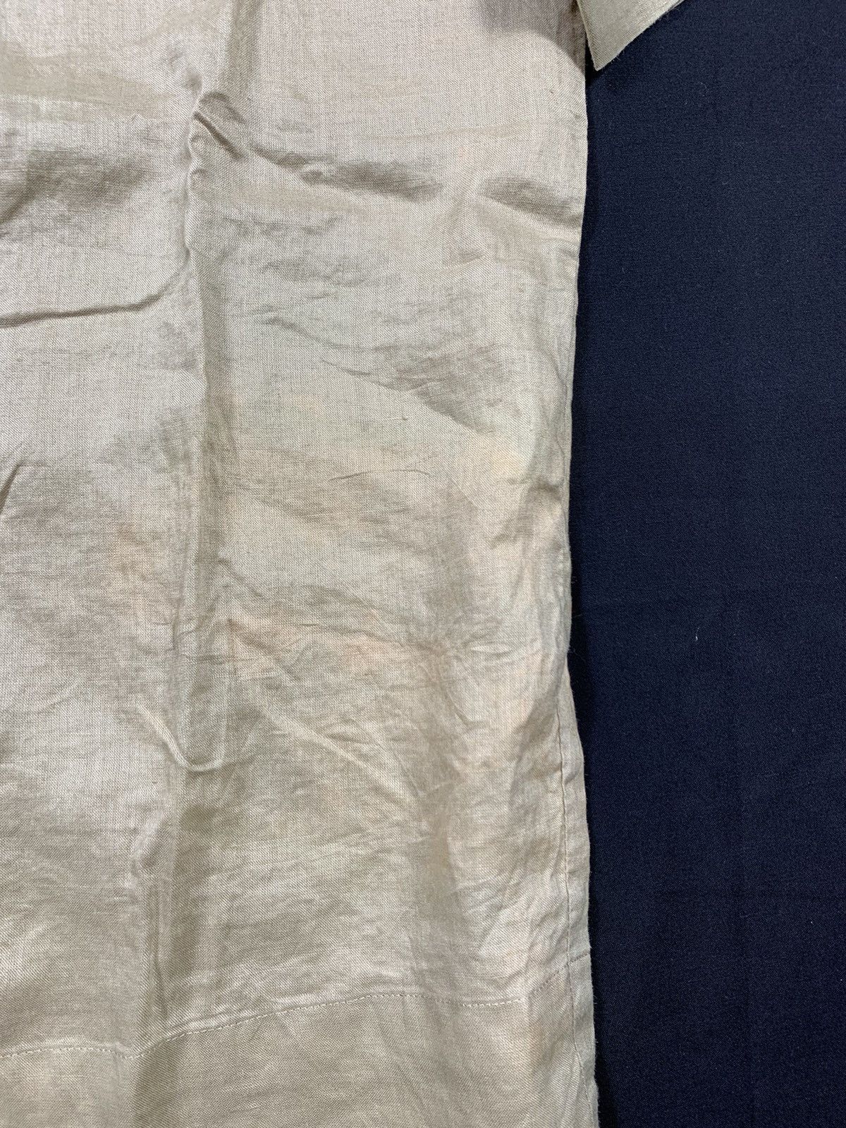 Solid Homme × Wooyoungmi SOLID HOMME collar Linen shirt Size US L / EU 52-54 / 3 - 8 Thumbnail