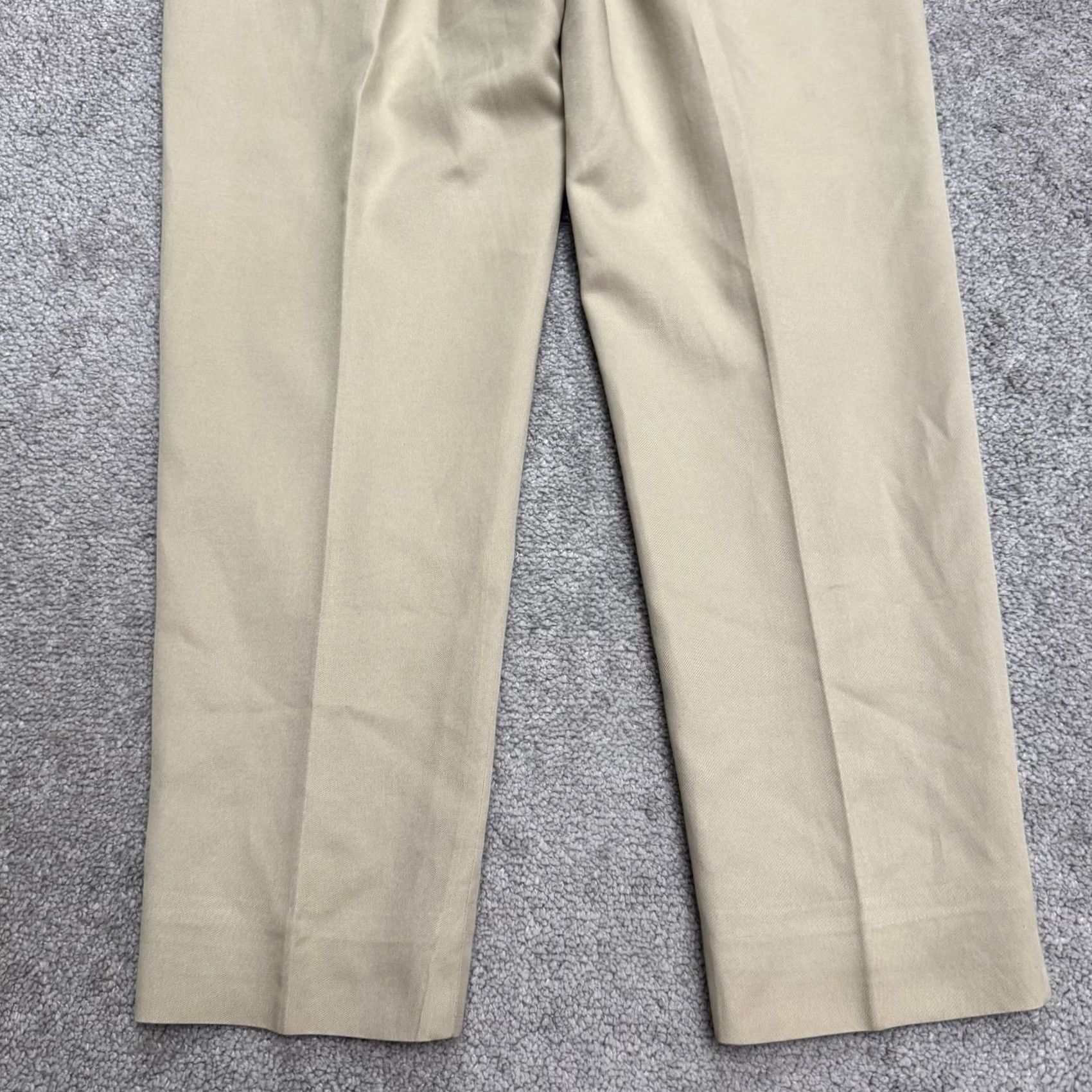 Eddie Bauer Eddie Bauer Silk Cotton Slim Fit Trouser Dress Pants Womens 8 Petite Beige Pants Womens 8P Petite Beige Silk Cotton Slim Fit Dress Pants Size 30" / US 8 / IT 44 - 3 Thumbnail