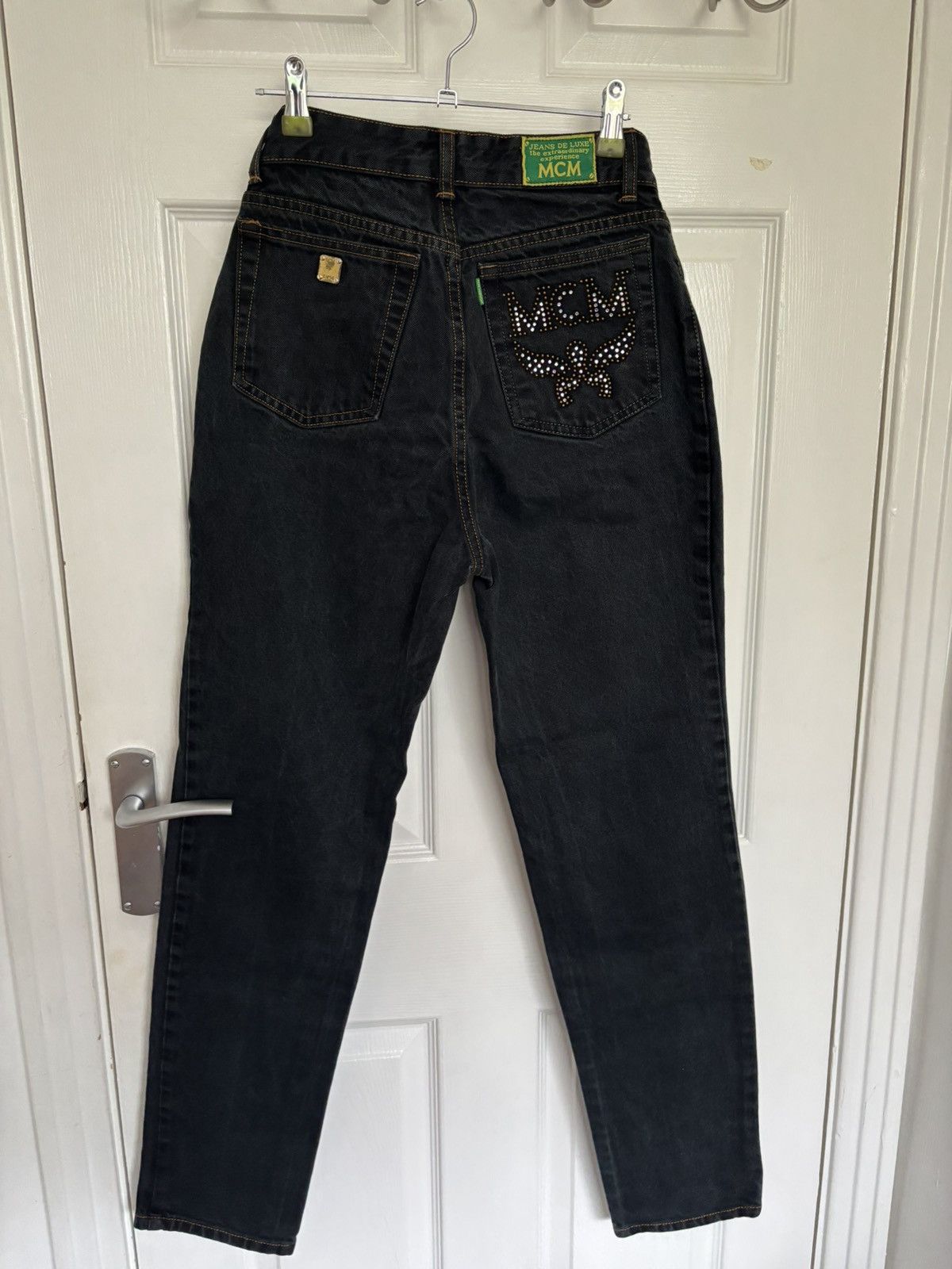 MCM Vintage Women’s MCM Jeans De Luxe Black Denim Jeans Size 29" - 1 Thumbnail