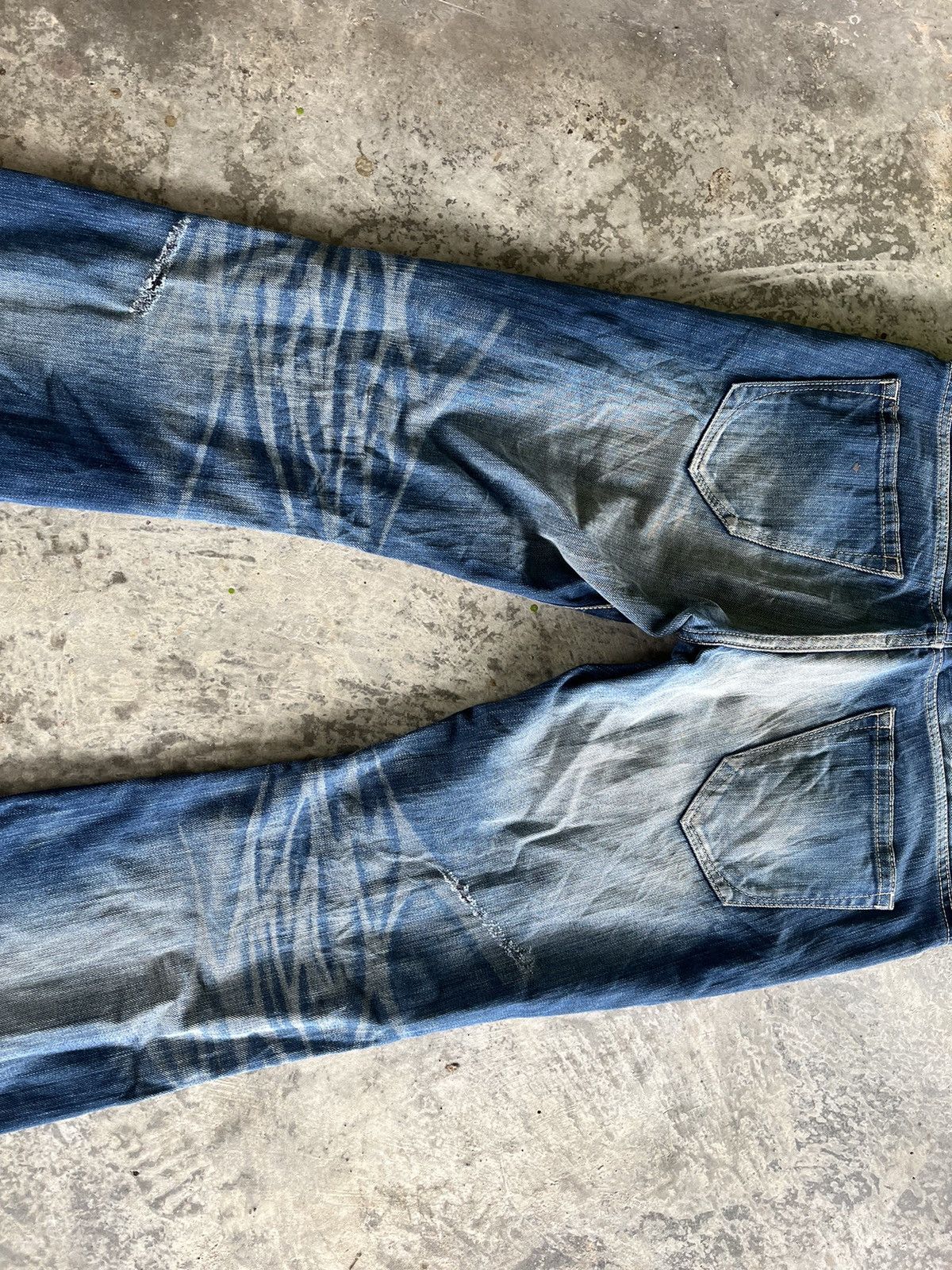 If Six Was Nine × Japanese Brand × Vanquish Flare Vanquish Denim Tornado Mart Inspired Size US 33 - 16 Thumbnail