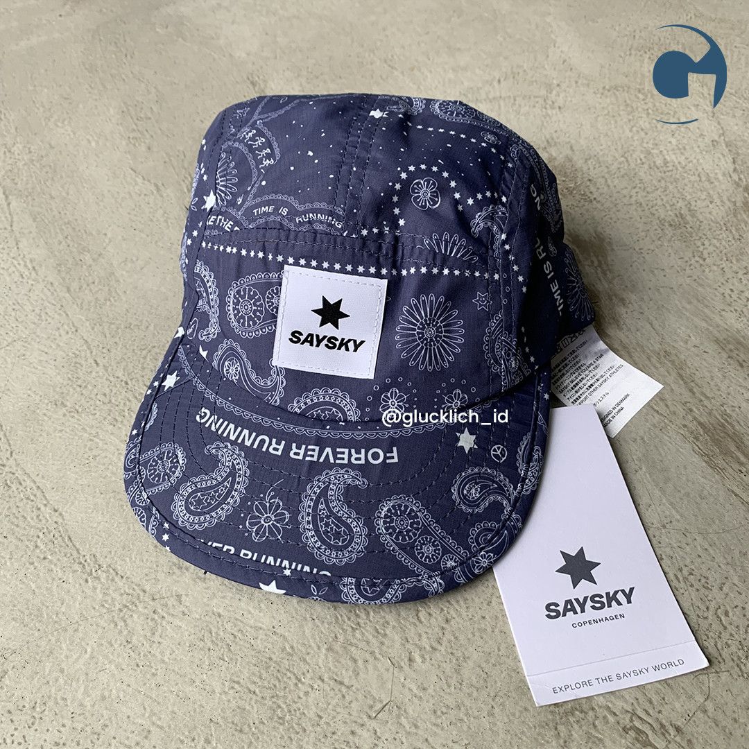 Other Saysky, Combat Cap in Blue Paisley Aop Size ONE SIZE - 3 Thumbnail