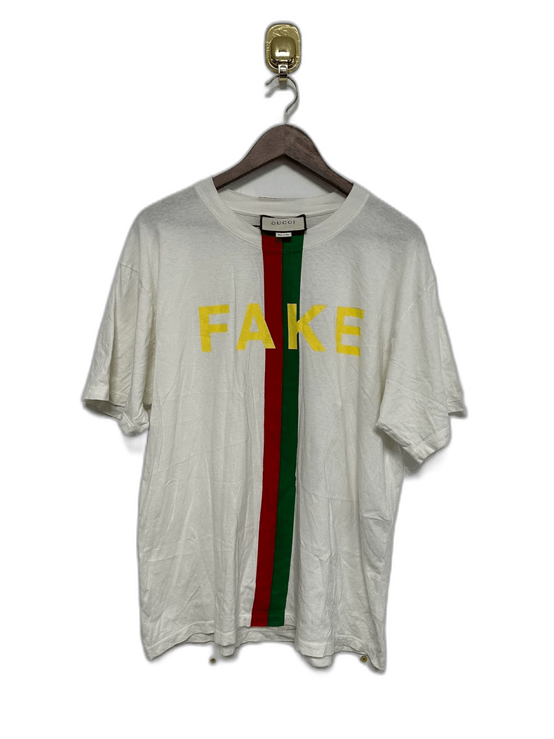 Gucci Gucci Fake Print Short Sleeve T-Shirt-2508 Size US S / EU 44-46 / 1 - 1 Thumbnail