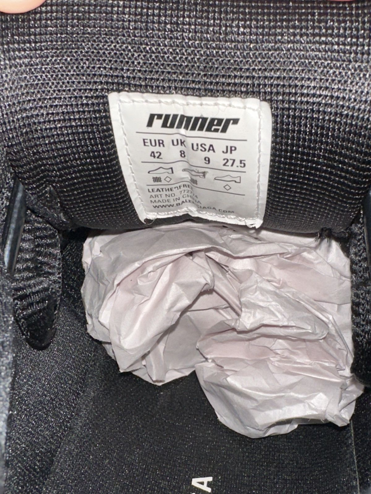 Balenciaga Balenciaga Runner Matte Black Size US 9 / EU 42 - 6 Thumbnail
