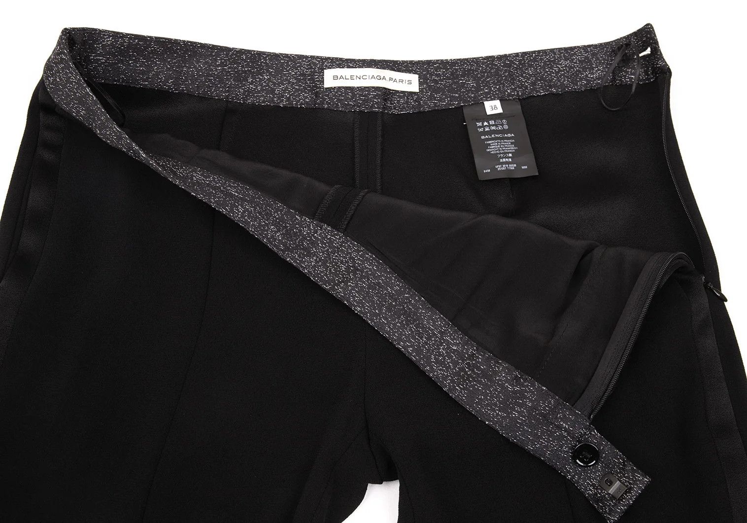 Balenciaga Tapered Side-Line Pants in Black Size 38 Size US 38 / EU 54 - 4 Thumbnail