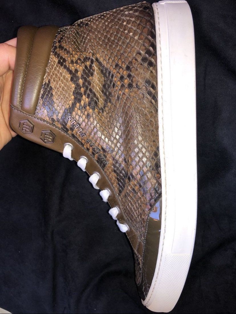 Philipp Plein Python Skin Philipp Plein High-Top Sneaker Size US 10.5 / EU 43-44 - 3 Thumbnail