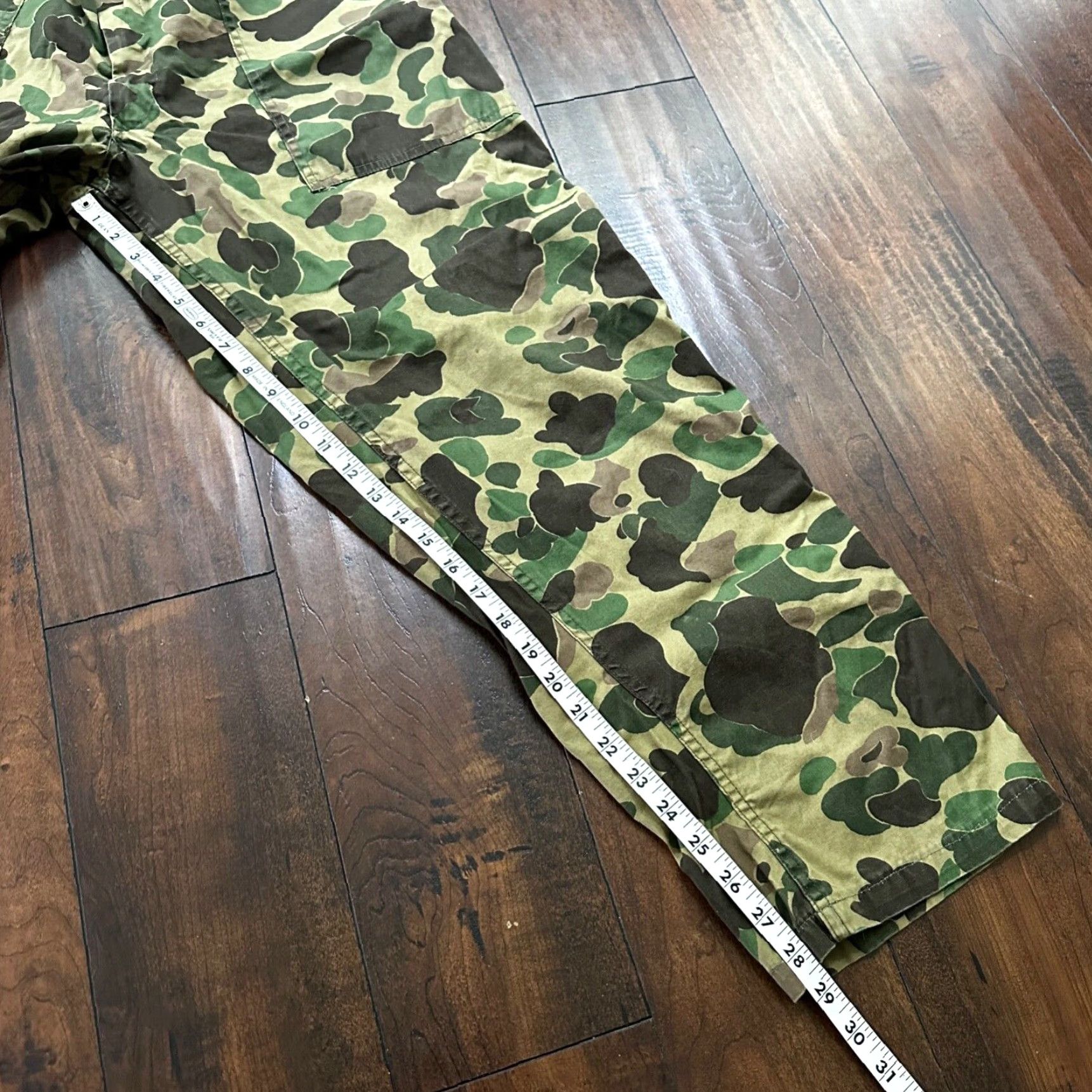 AMO VINTAGE Sears Frog Skin Camo Pants Talon Zip USMC WWII Military 32x29 Size US 32 / EU 48 - 3 Thumbnail