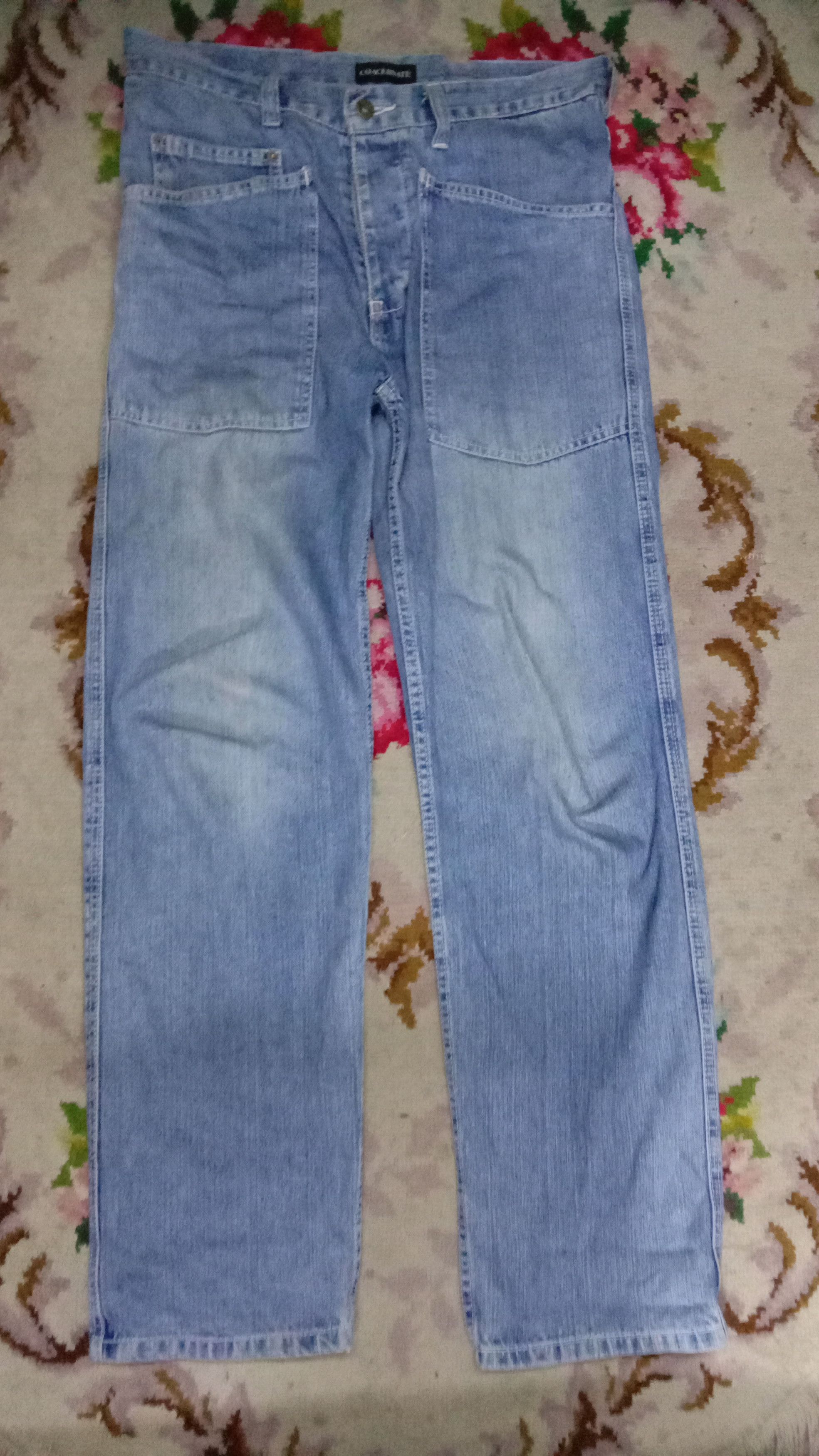 Designer Vintage Baggy Coacervate Army Denim Size US 34 / EU 50 - 8 Thumbnail