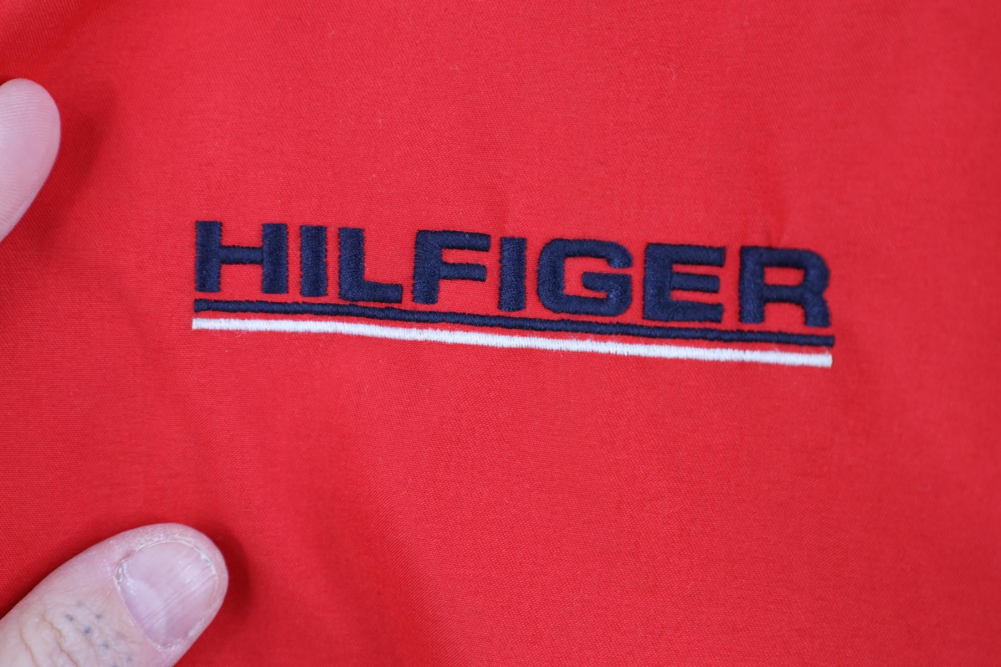 Tommy Hilfiger Vintage 90s Y2K Tommy Hilfiger Spell Out Hooded Jacket Size US S / EU 44-46 / 1 - 4 Thumbnail