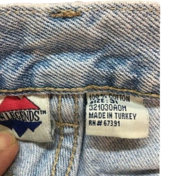 Vintage VINTAGE New Legends Men's Straight Leg Jeans Size 31 Blue 80s 90s Size US 31 - 7 Thumbnail