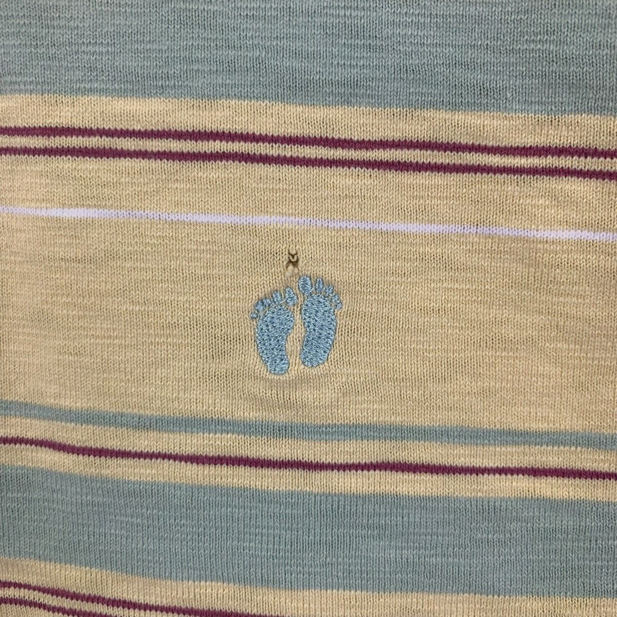 Hang Ten Vintage HANG TEN HAWAII Surf Foot Logo Striped Polo Size US M / EU 48-50 / 2 - 3 Thumbnail