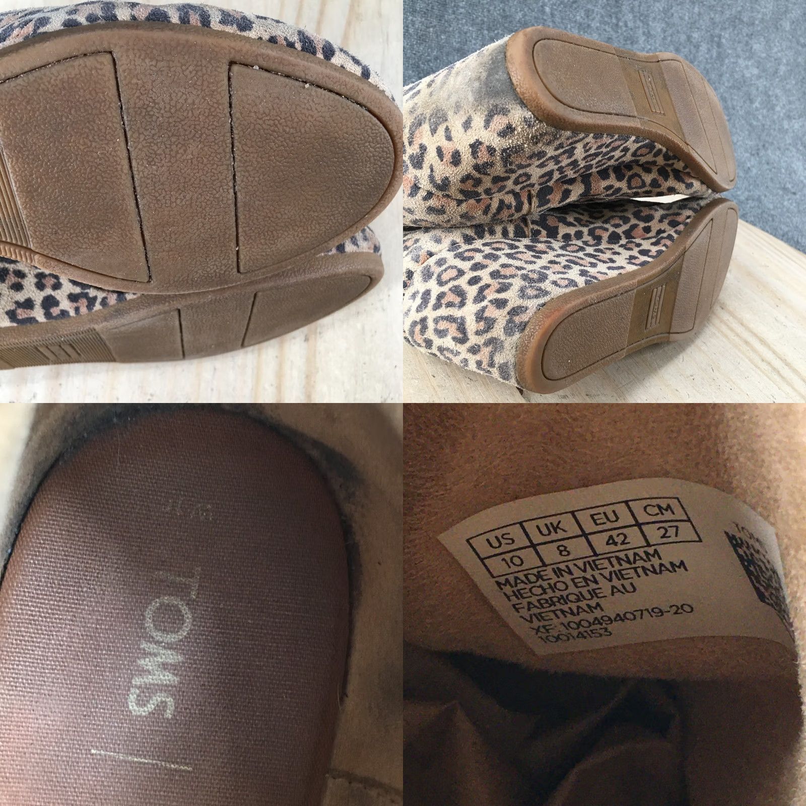 Toms TOMS Boots Women’s Kelsey Ankle Desert Booties Wedge Beige Leather Suede Leather Beige Boots Women’s 10 Mid Heel Casual Vintage No Size US 10 / IT 40 - 9 Thumbnail