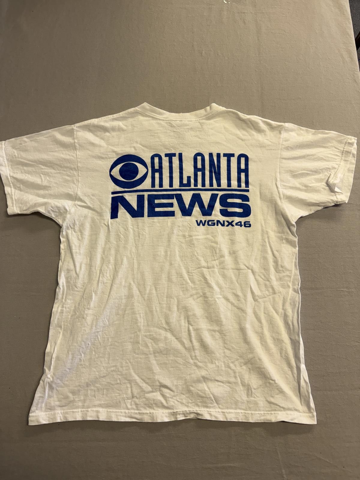 Fruit Of The Loom Vintage Atlanta T-shirt Atlanta News Tv Station WGNX-46 - L Size US L / EU 52-54 / 3 - 1 Thumbnail