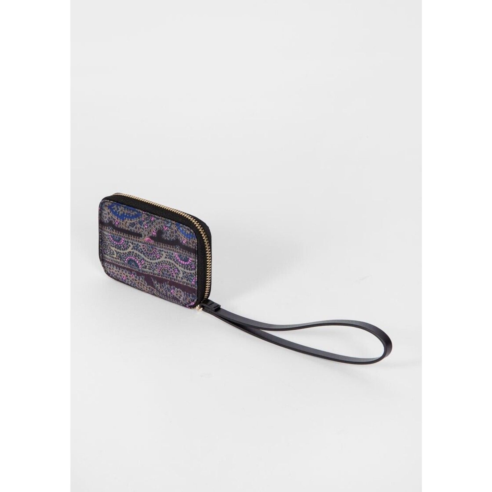 Paul Smith NWT $150 PAUL SMITH ZIP AROUND PAISLEY WRISTLET CARDHOLDER Size ONE SIZE - 2 Thumbnail