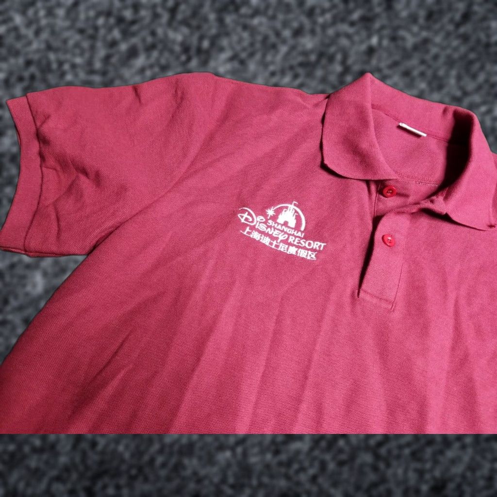 Disney VINTAGE Mens L Shanghai Disney Resort Employee Polo Shirt Size US L / EU 52-54 / 3 - 1 Thumbnail