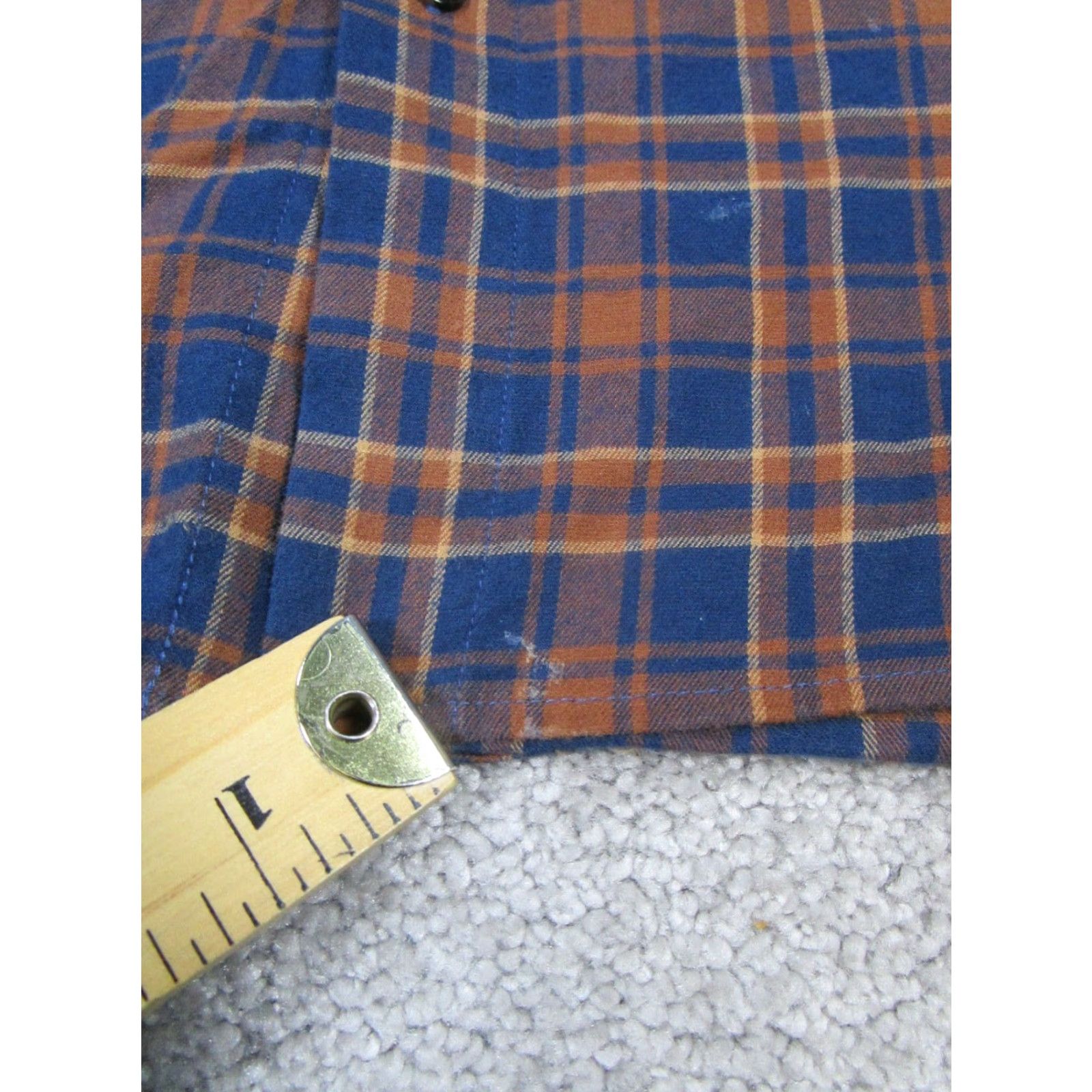 Bonobos Bonobos Flannel Shirt Mens Large Blue Cotton Button-Up Slim Size US L / EU 52-54 / 3 - 5 Thumbnail