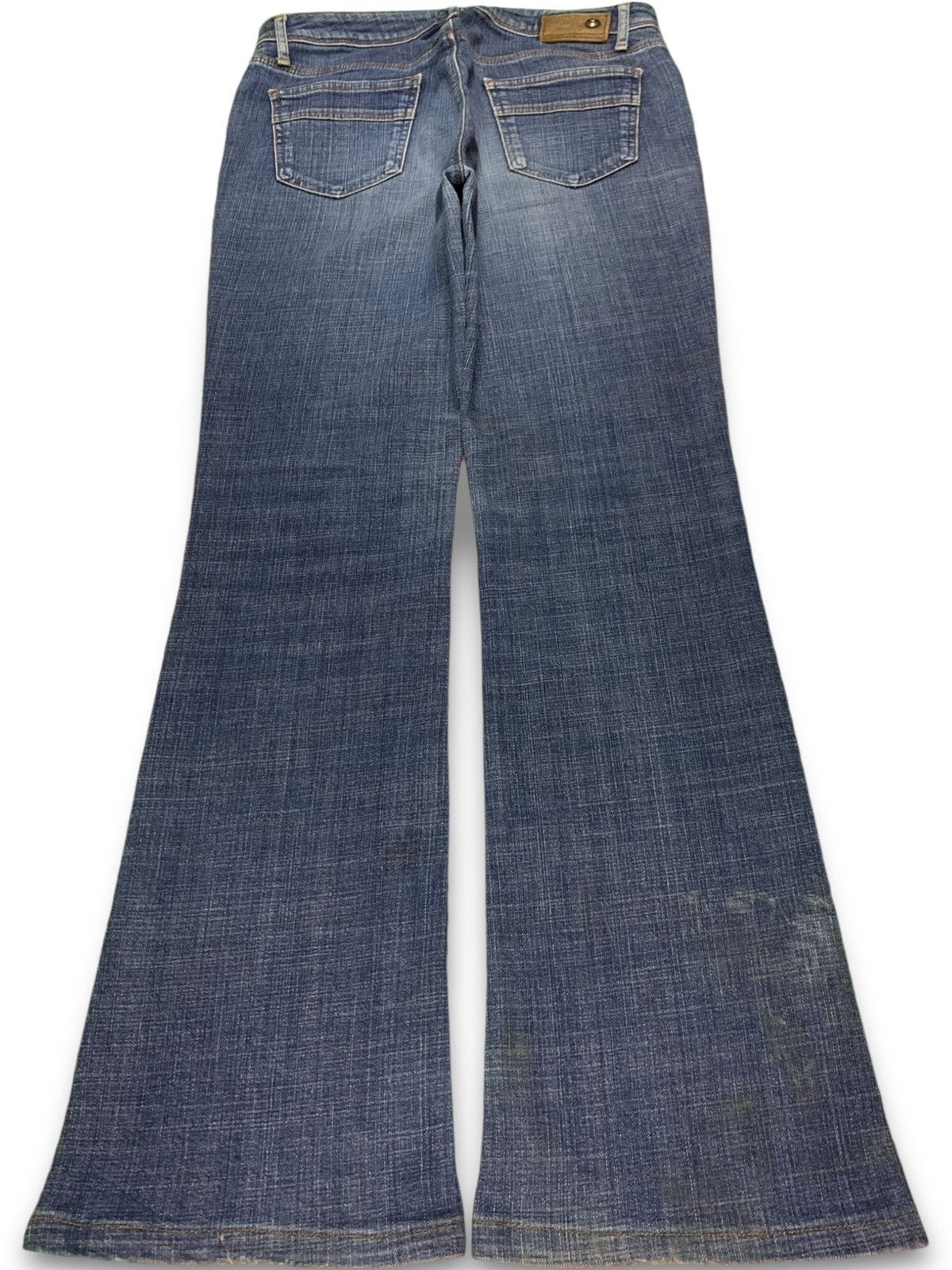 Japanese Brand Vintage Japanese Brand Faded Wash Flare Style Jeans Size 31" - 2 Thumbnail