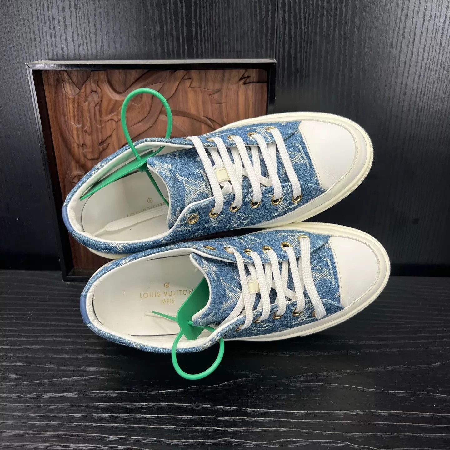 Louis Vuitton LV Stellar Denim Blue 35.5 Size US 5 / IT 35 - 5 Thumbnail