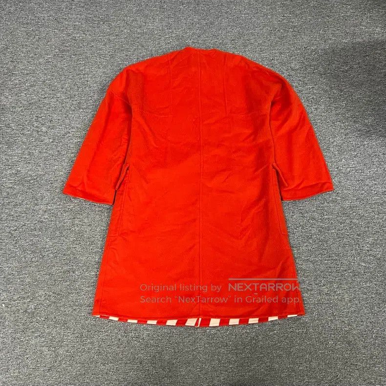 Hermes Hermes Orange Cashmere Coat Size XXS / US 00 / IT 34 - 2 Thumbnail