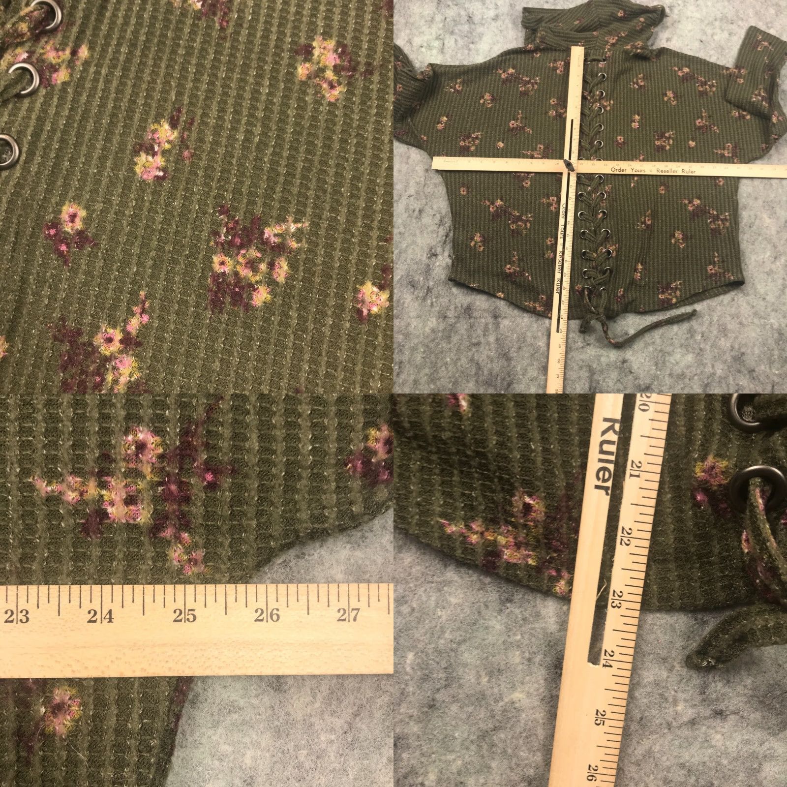 Vintage Maurices Womens Blouse Shirt Cowl Neck Lace-Up Back Floral 0 Pink Long Sleeve Plus Size Size XS / US 0-2 / IT 36-38 - 8 Thumbnail